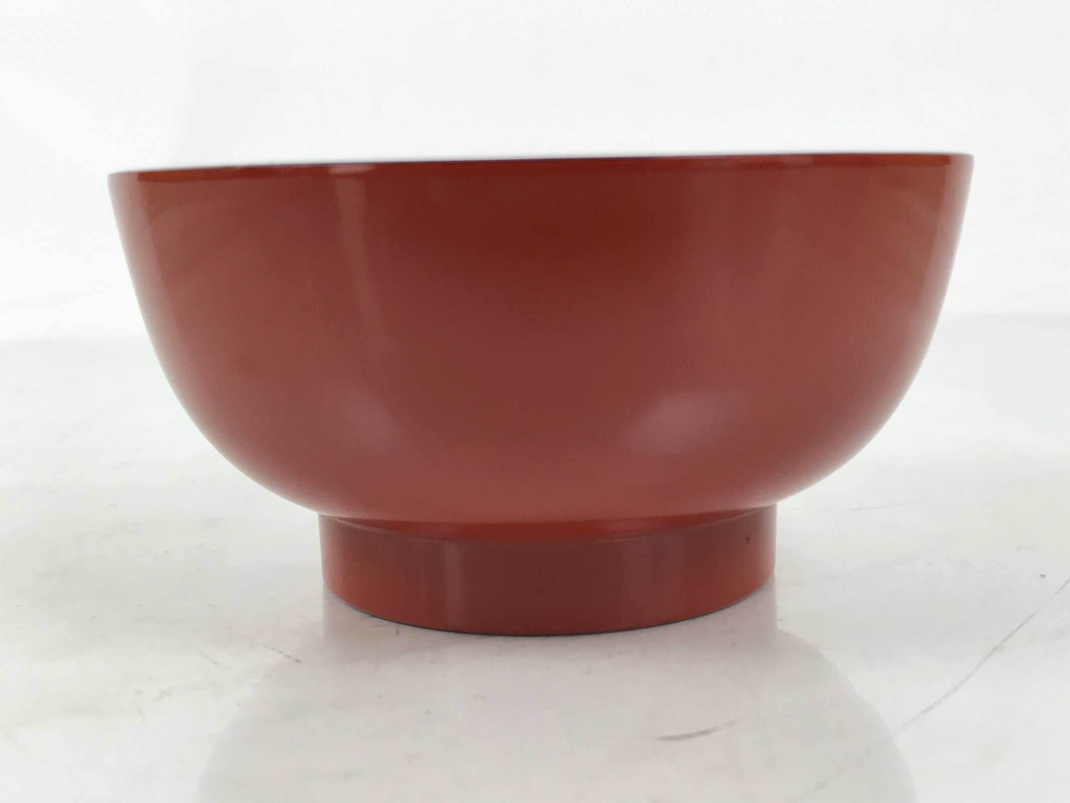 Japanese Natural Lacquered Wooden Rice Bowl Owan Vtg Wajima Nuri Red Black LB147