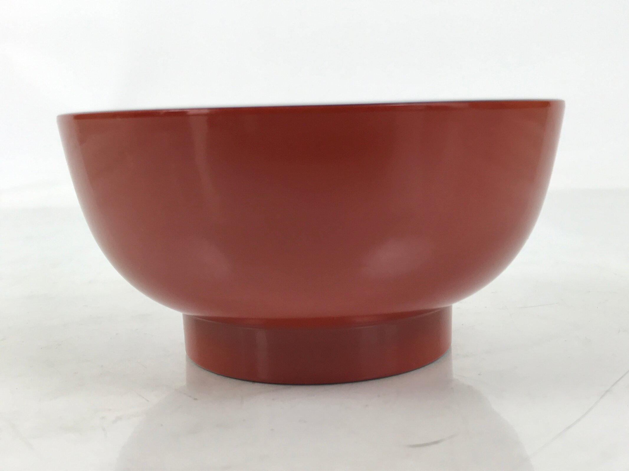 Japanese Natural Lacquered Wooden Rice Bowl Owan Vtg Wajima Nuri Red Black LB147