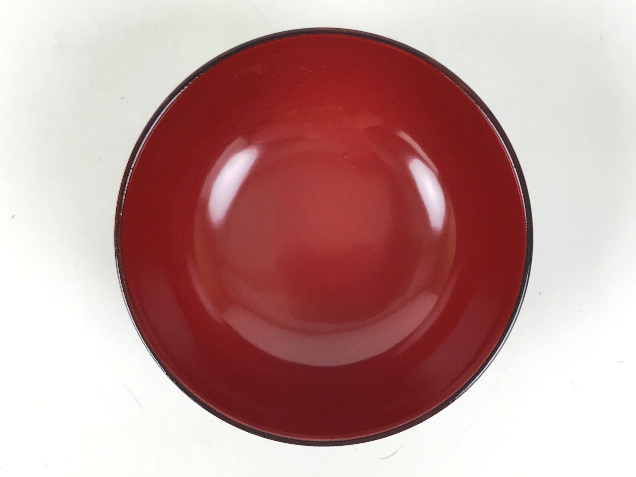 Japanese Natural Lacquered Wooden Rice Bowl Owan Vtg Wajima Nuri Red Brown LB161