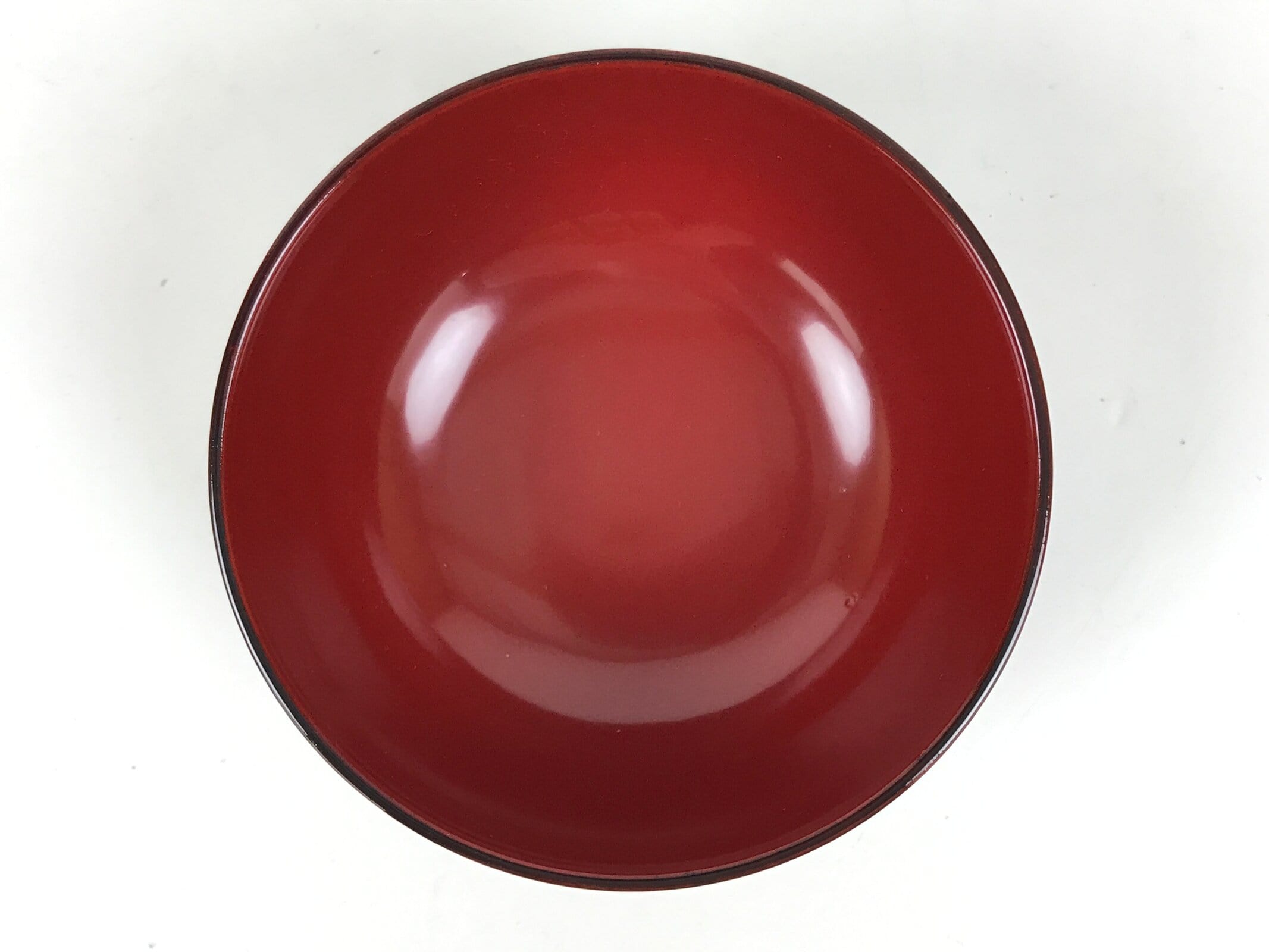 Japanese Natural Lacquered Wooden Rice Bowl Owan Vtg Wajima Nuri Red Brown LB162