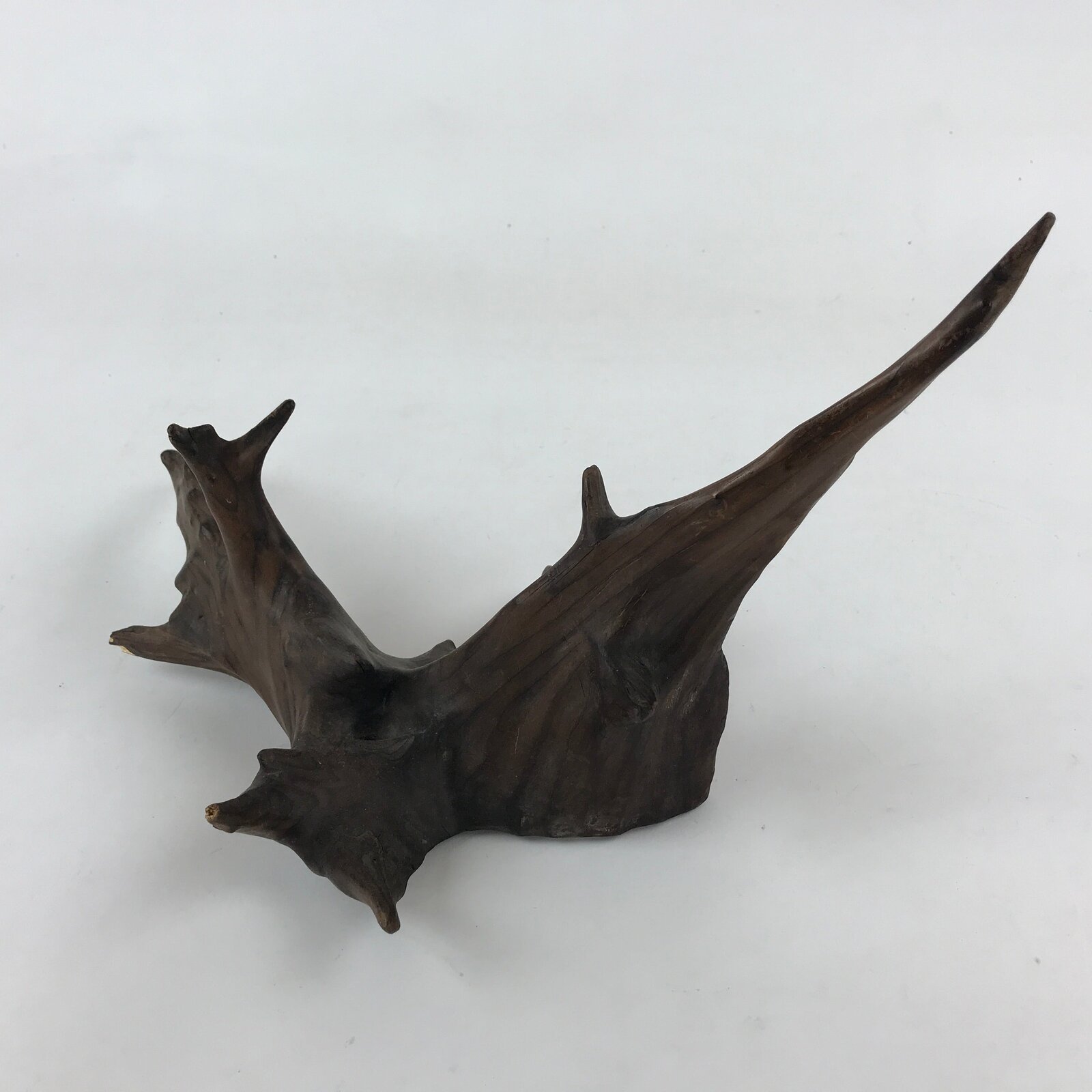 Japanese Natural Wood Sculpture Vtg Display Decoration Flower Arrangement BD880