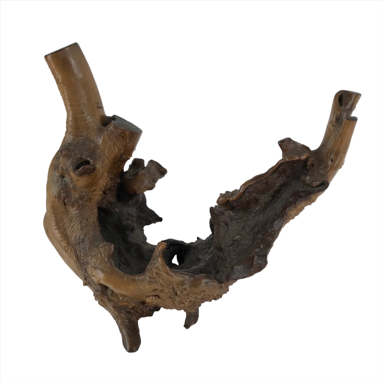 Japanese Natural Wooden Ikebana Display Stand Vtg Unique Flower Vase Kadai WT522