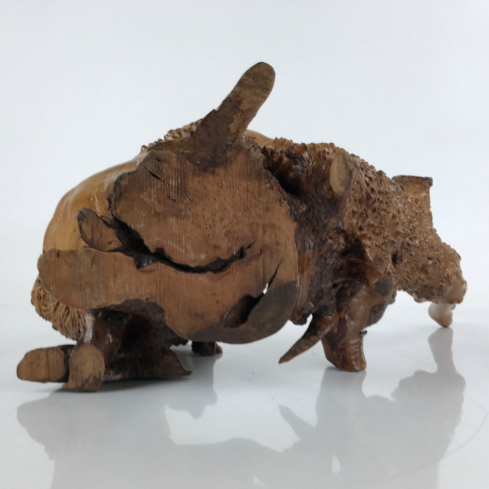 Japanese Natural Wooden Ikebana Display Stand Vtg Unique Flower Vase Kadai WT522