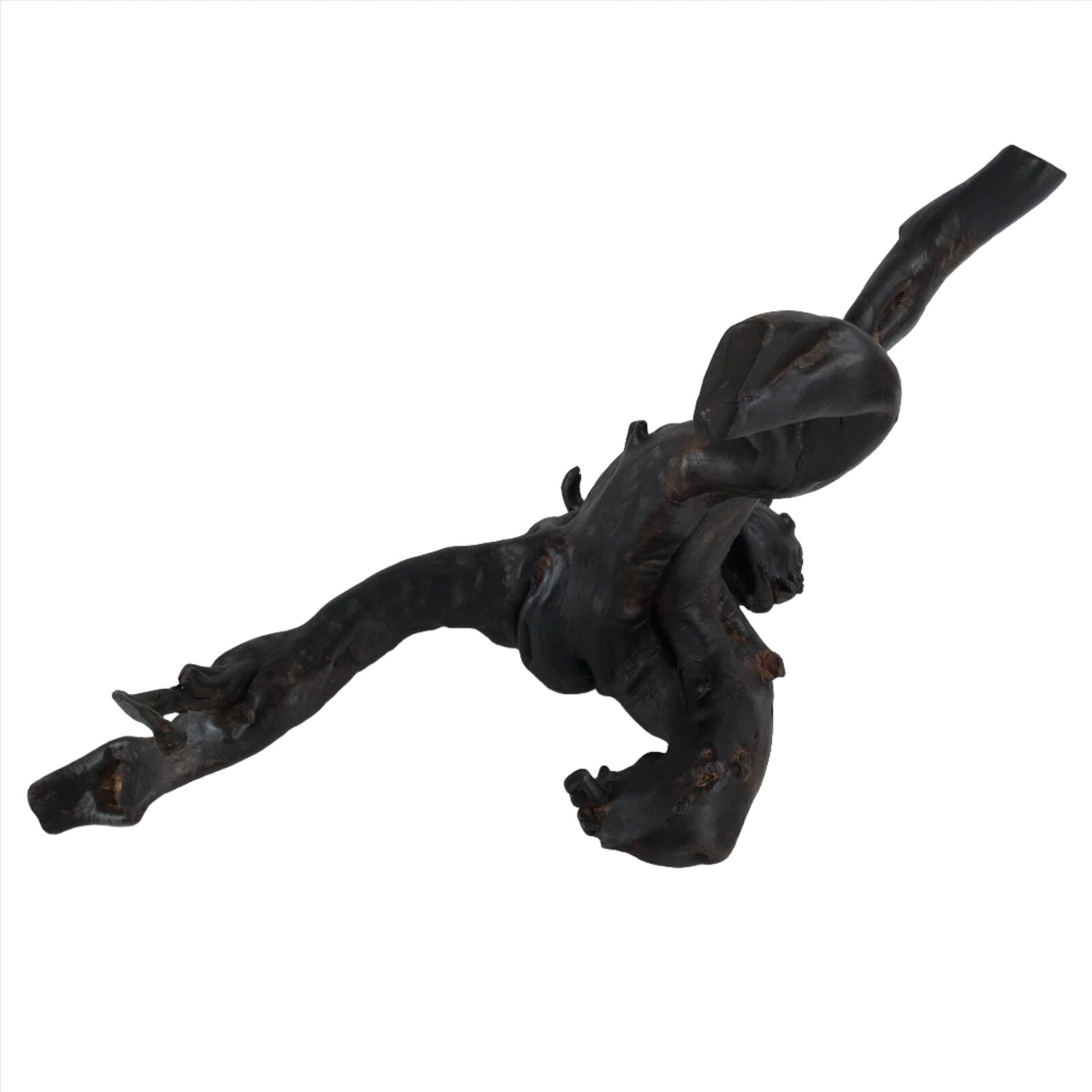 Japanese Natural Wooden Ikebana Display Stand Vtg Unique Flower Vase Kadai WT527