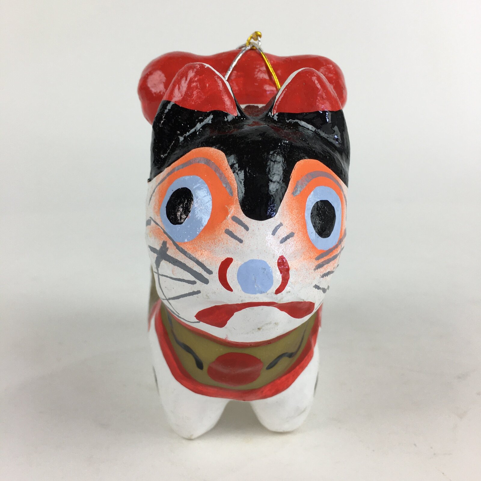 Japanese Paper Clay Dog Hariko Doll Zodiac Figurine Vtg Lucky Charm Nagoya BD814