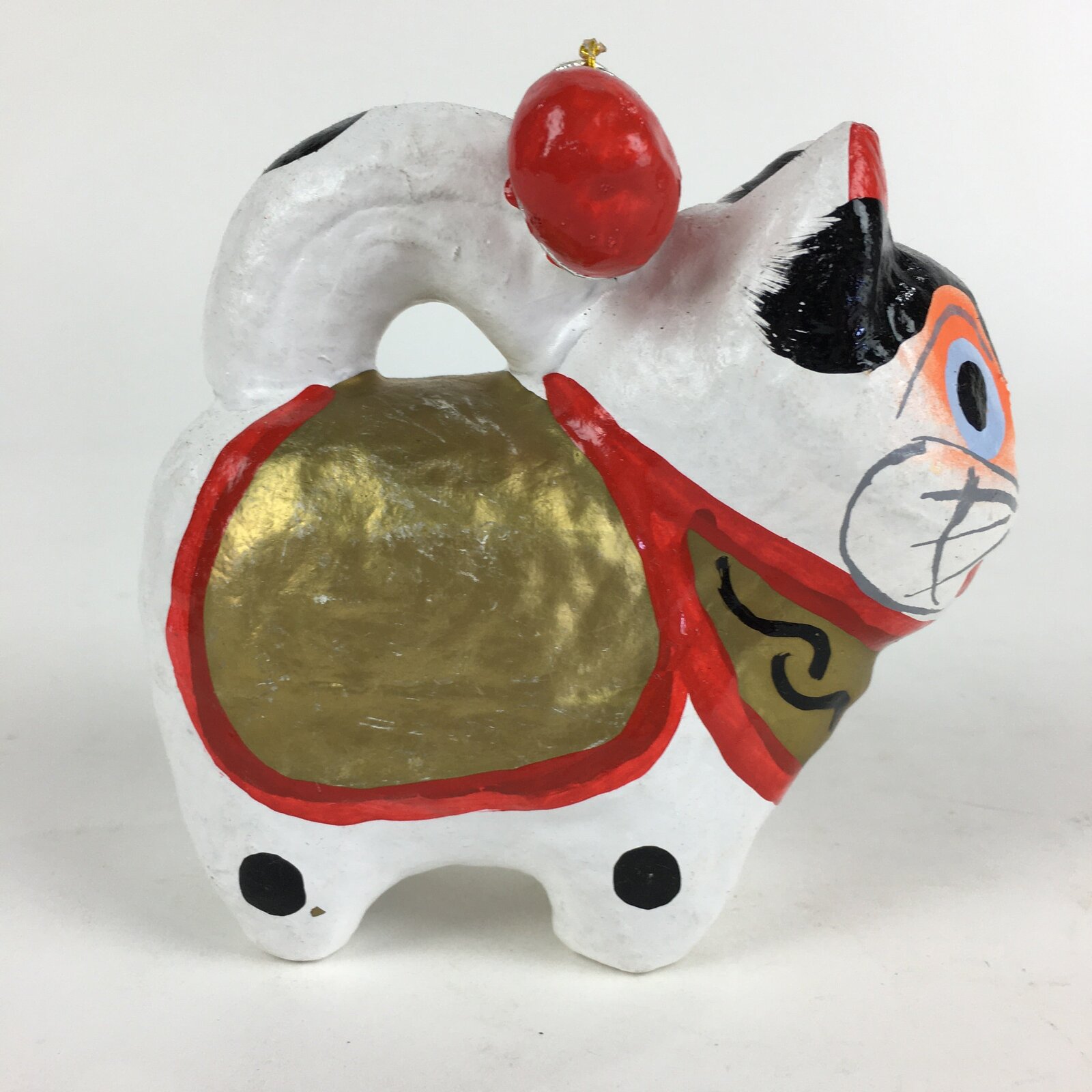 Japanese Paper Clay Dog Hariko Doll Zodiac Figurine Vtg Lucky Charm Nagoya BD814