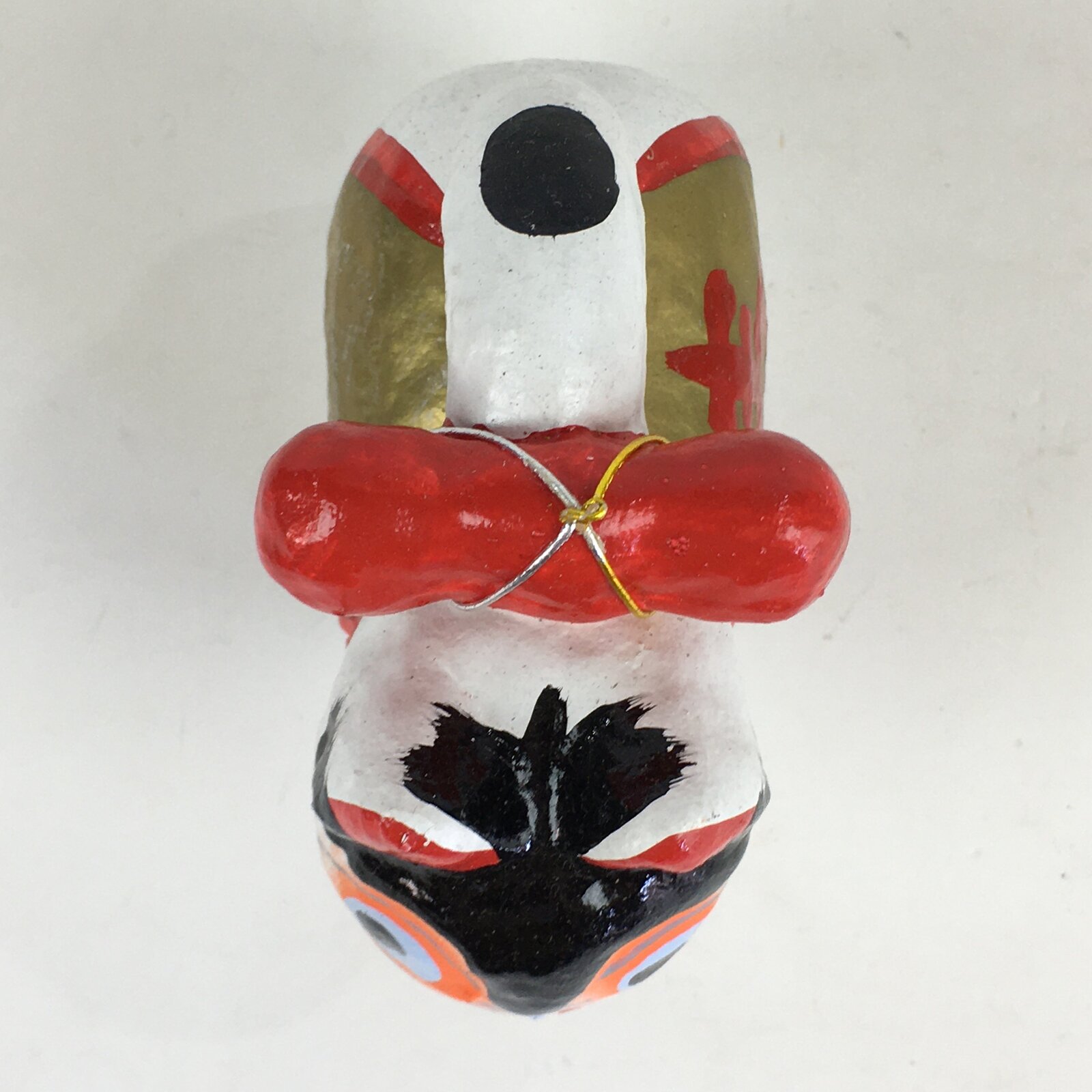 Japanese Paper Clay Dog Hariko Doll Zodiac Figurine Vtg Lucky Charm Nagoya BD814