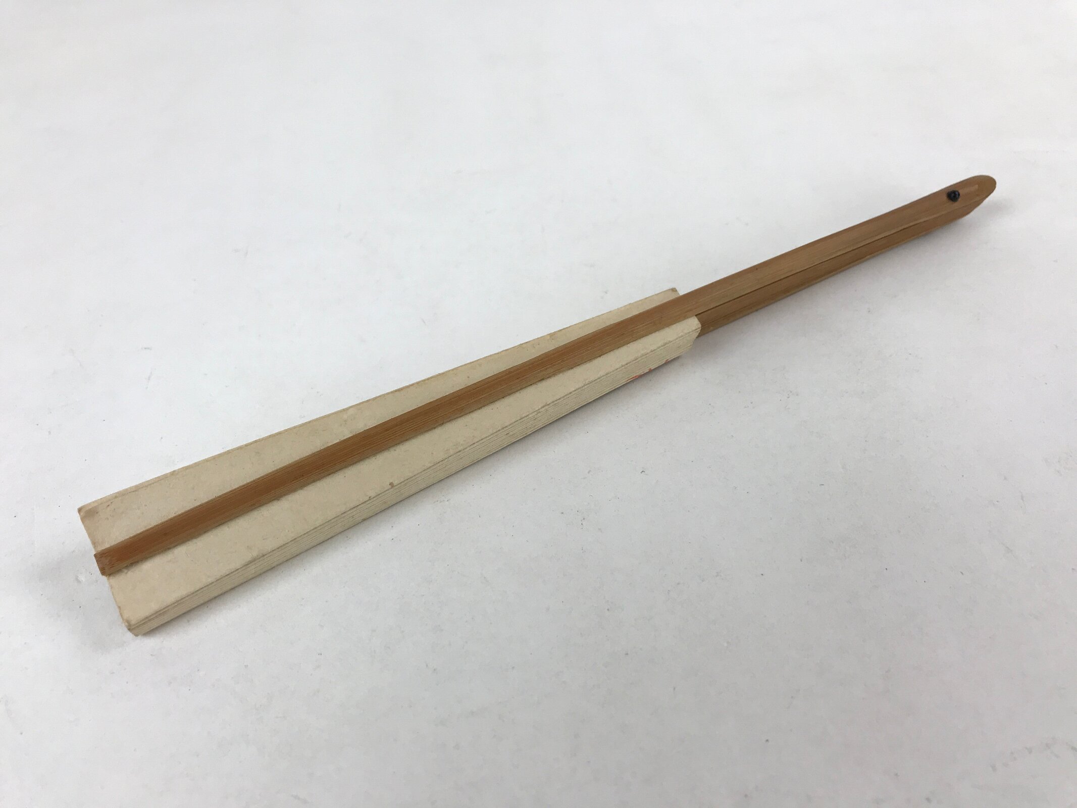 Japanese Paper Folding Fan Sensu Bamboo Frame Calligraphy Kanjis 4D779