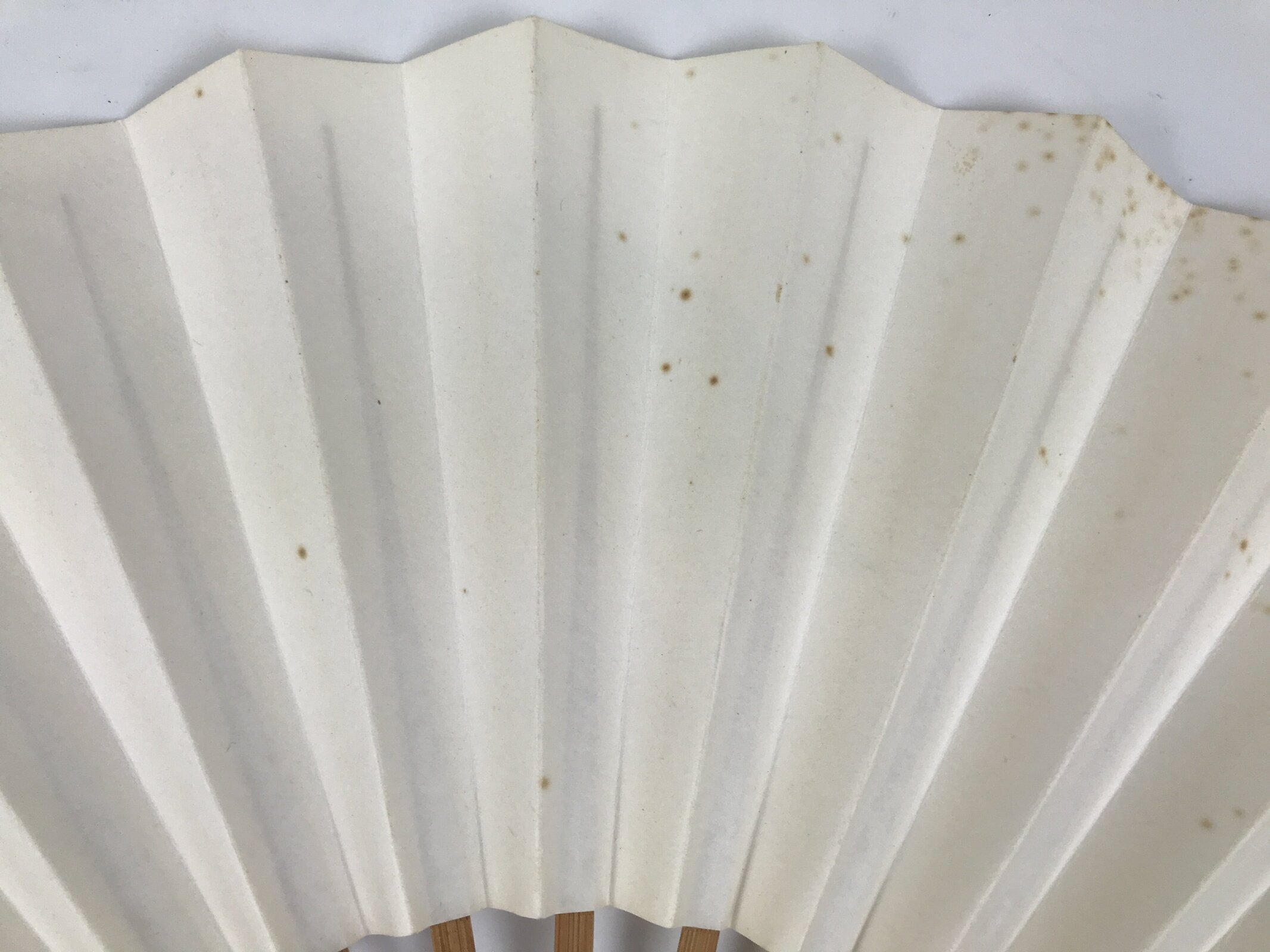 Japanese Paper Folding Fan Sensu Vtg Flower Red Green Bamboo Frame 4D992