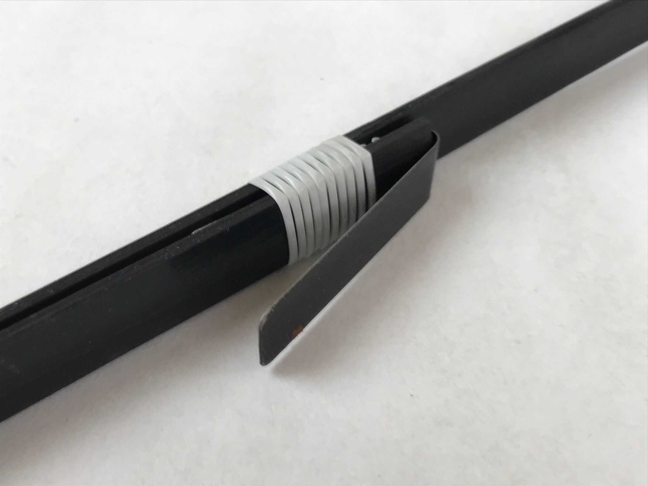 Japanese Paper Handheld Chochin Lantern Vtg Nagaragawa Fishing Black White LT76