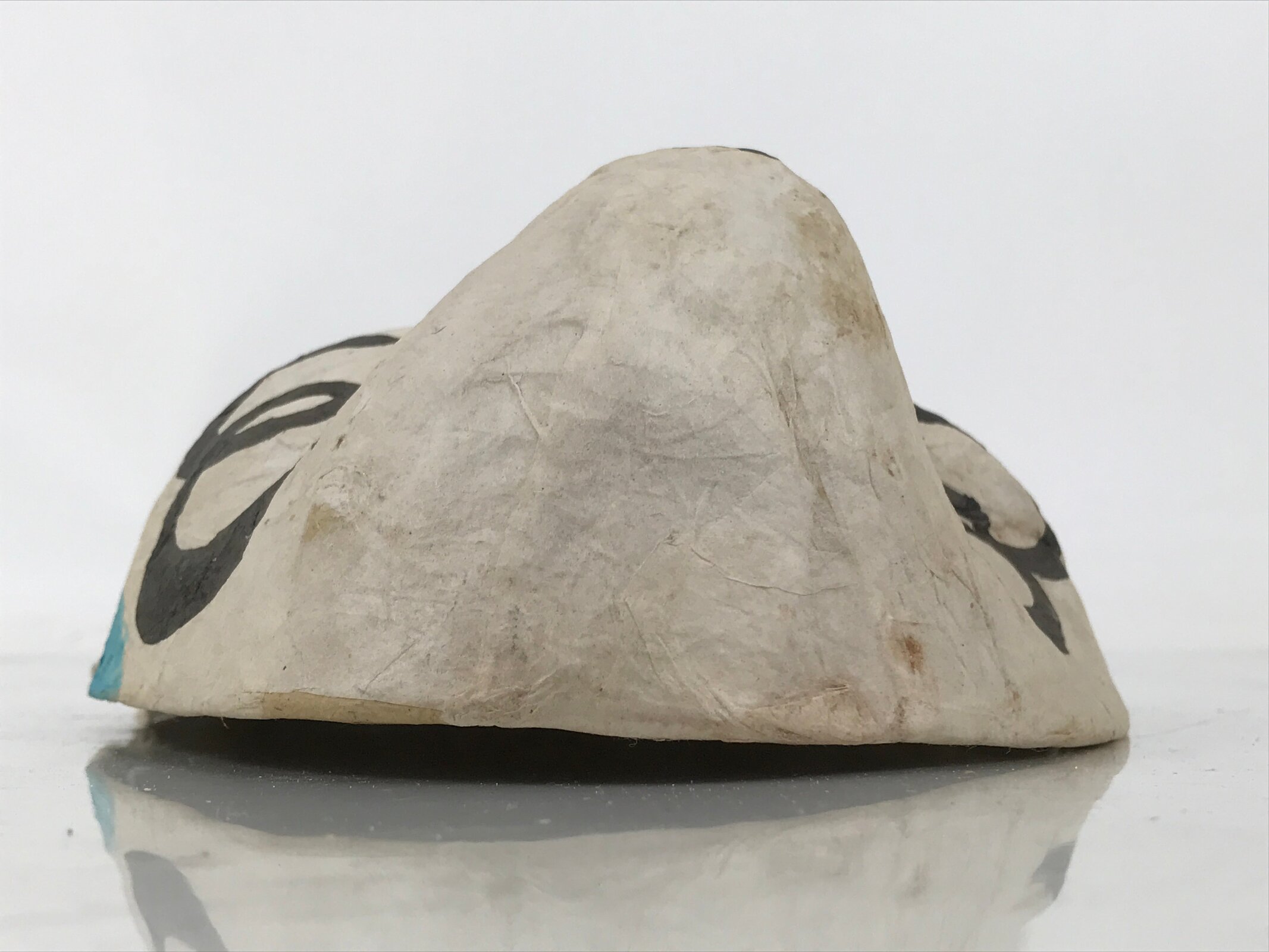 Japanese Paper Mache Noh Mask Hyottoko Vtg Comical Nohmen Kagura Dance OM75