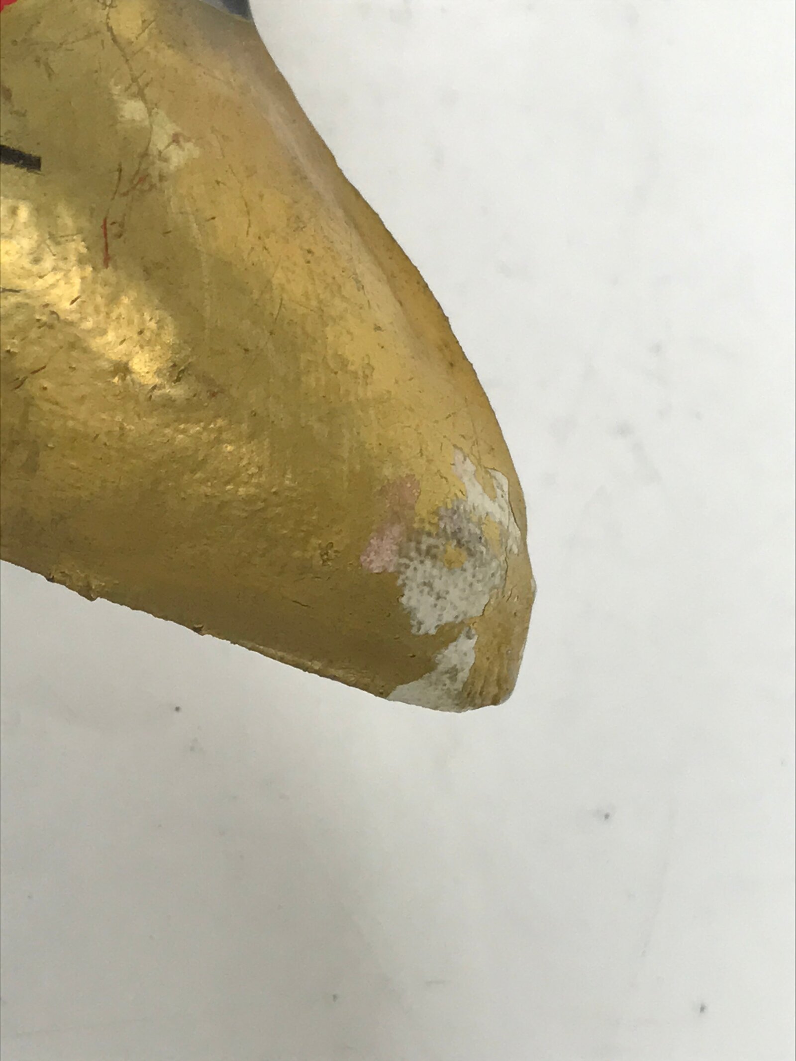 Japanese Paper Mache Oni Noh Mask Vtg Setsubun Ogre Nohmen Kagura Red OM84