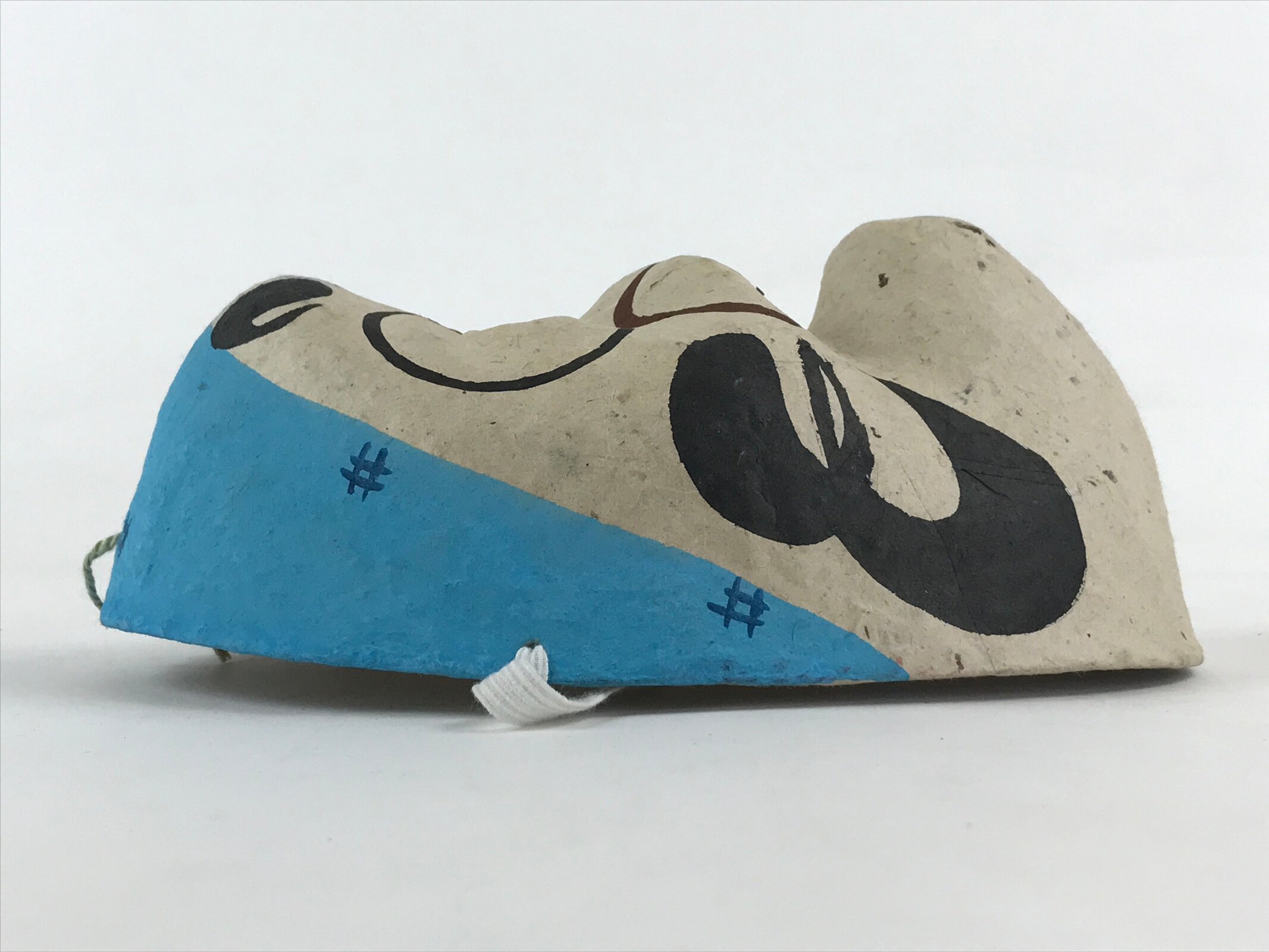 Japanese Paper Mask Hyottoko Vtg Dance Festival Show Performance Room Decor OM32