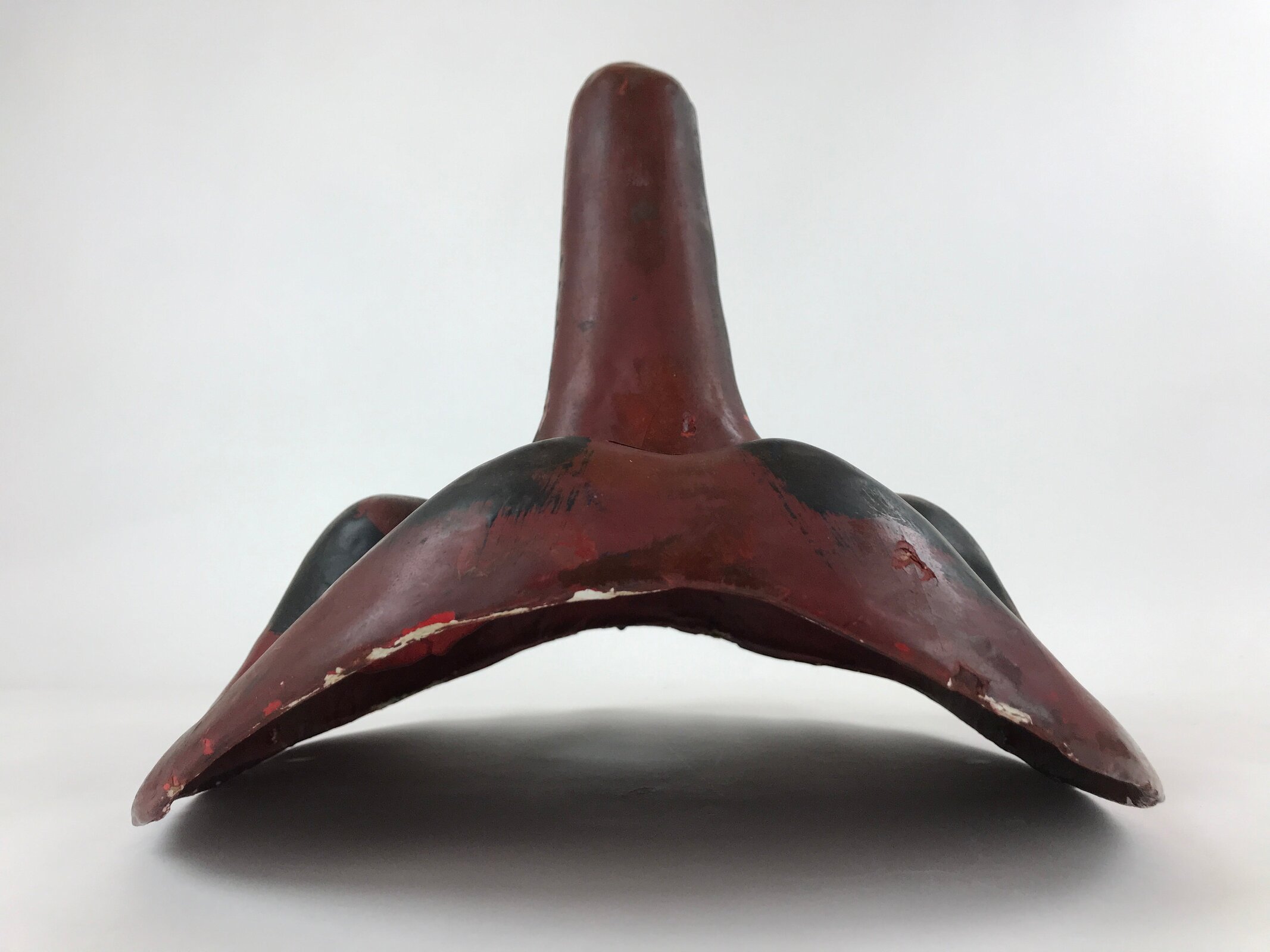 Japanese Paper Tengu Mask Vtg Dance Festival Show Performance Room Decor OM35