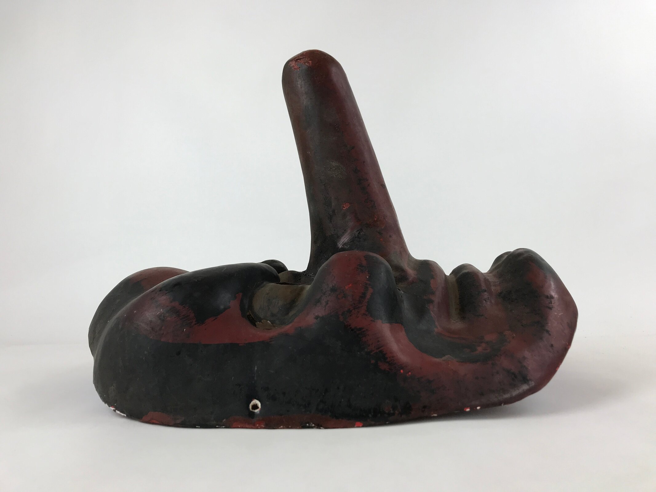 Japanese Paper Tengu Mask Vtg Dance Festival Show Performance Room Decor OM35