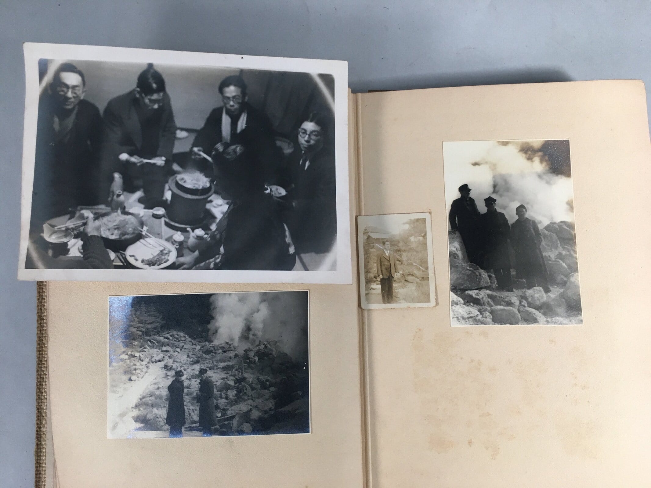 Japanese Photo Album Vtg 98pc Man Boy School Uniform Kimono Suit AB97