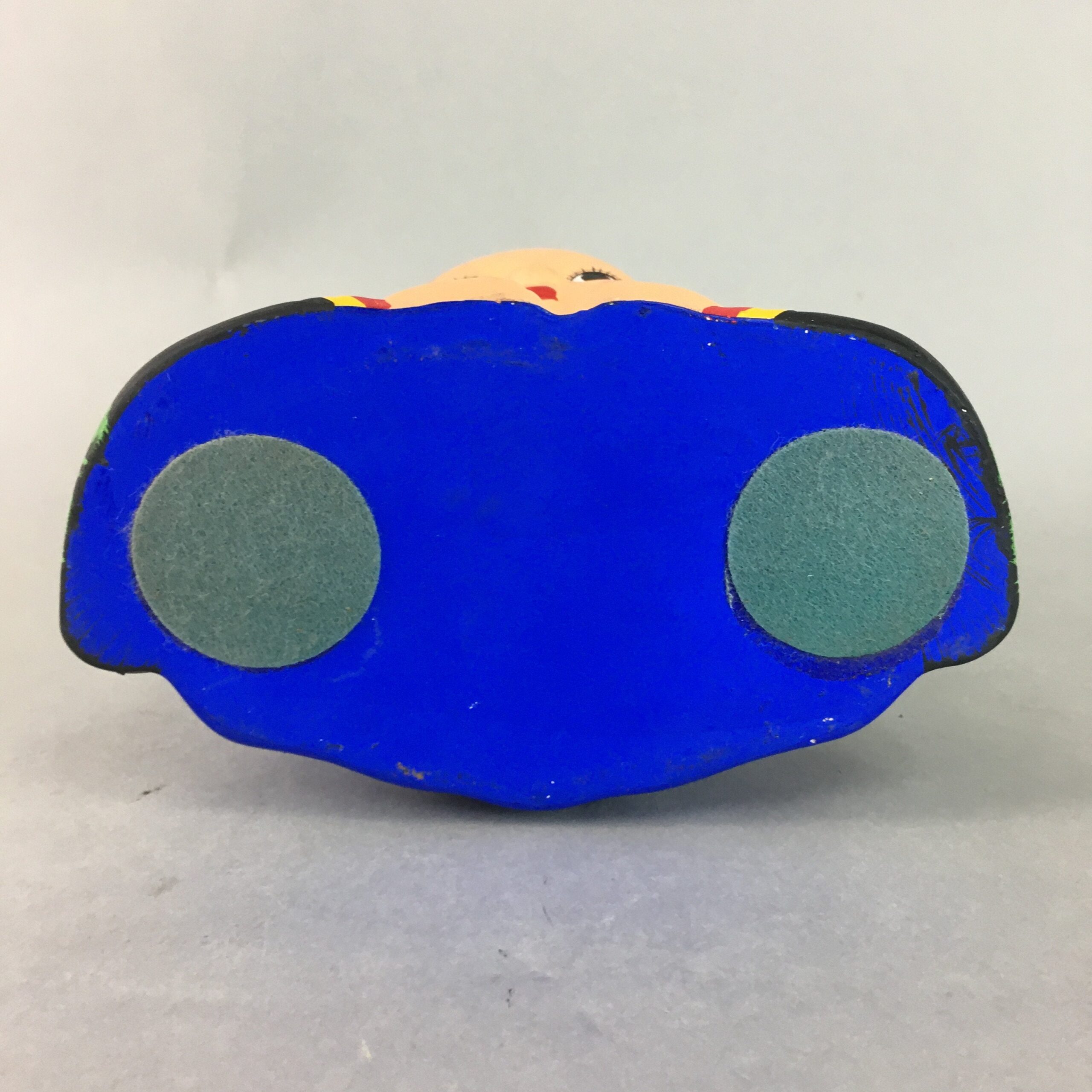 Japanese Plaster Fukusuke Doll Piggy Bank Statue Lucky Charm Vtg Okimono BD534