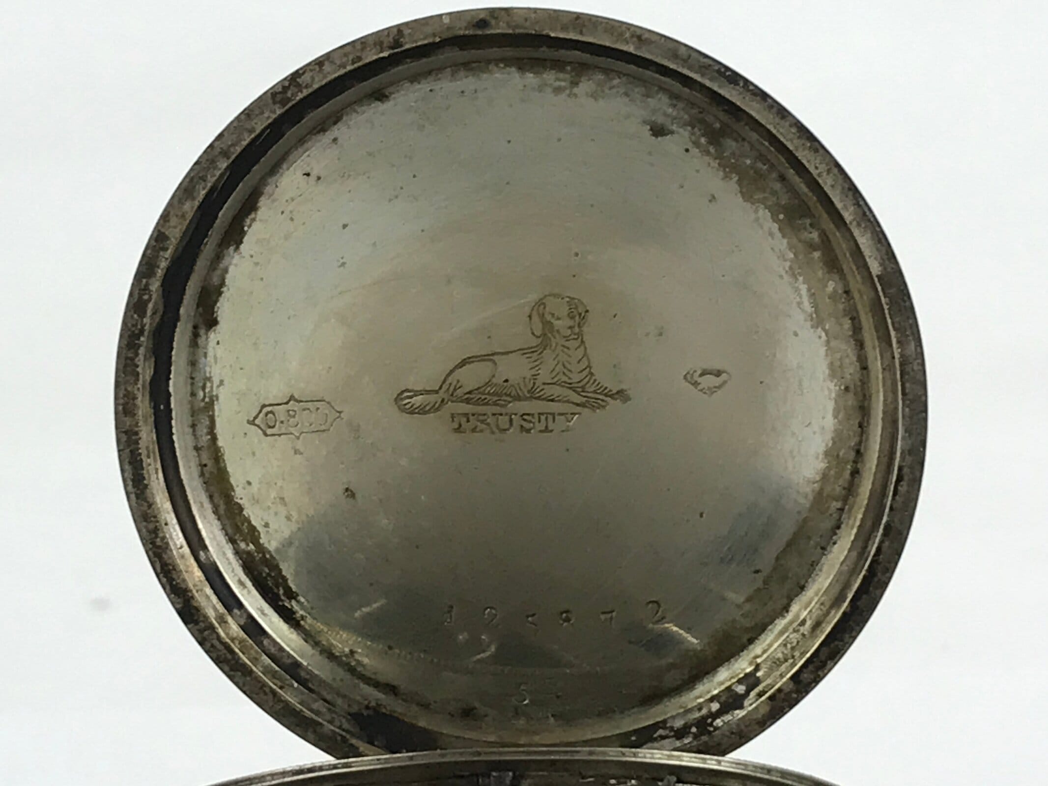 Japanese Pocket Watch Vtg Kaichu-Dokei Open Face Type Standard Style Silver JK54