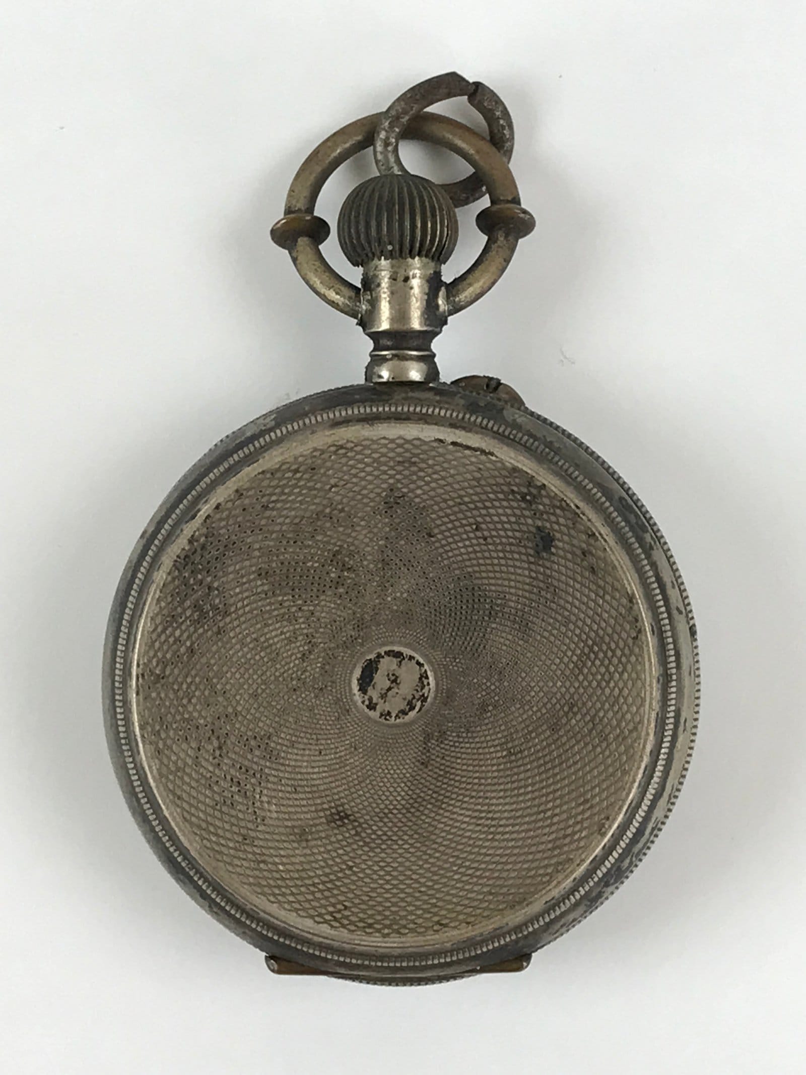 Japanese Pocket Watch Vtg Kaichu-Dokei Open Face Type Standard Style Silver JK54
