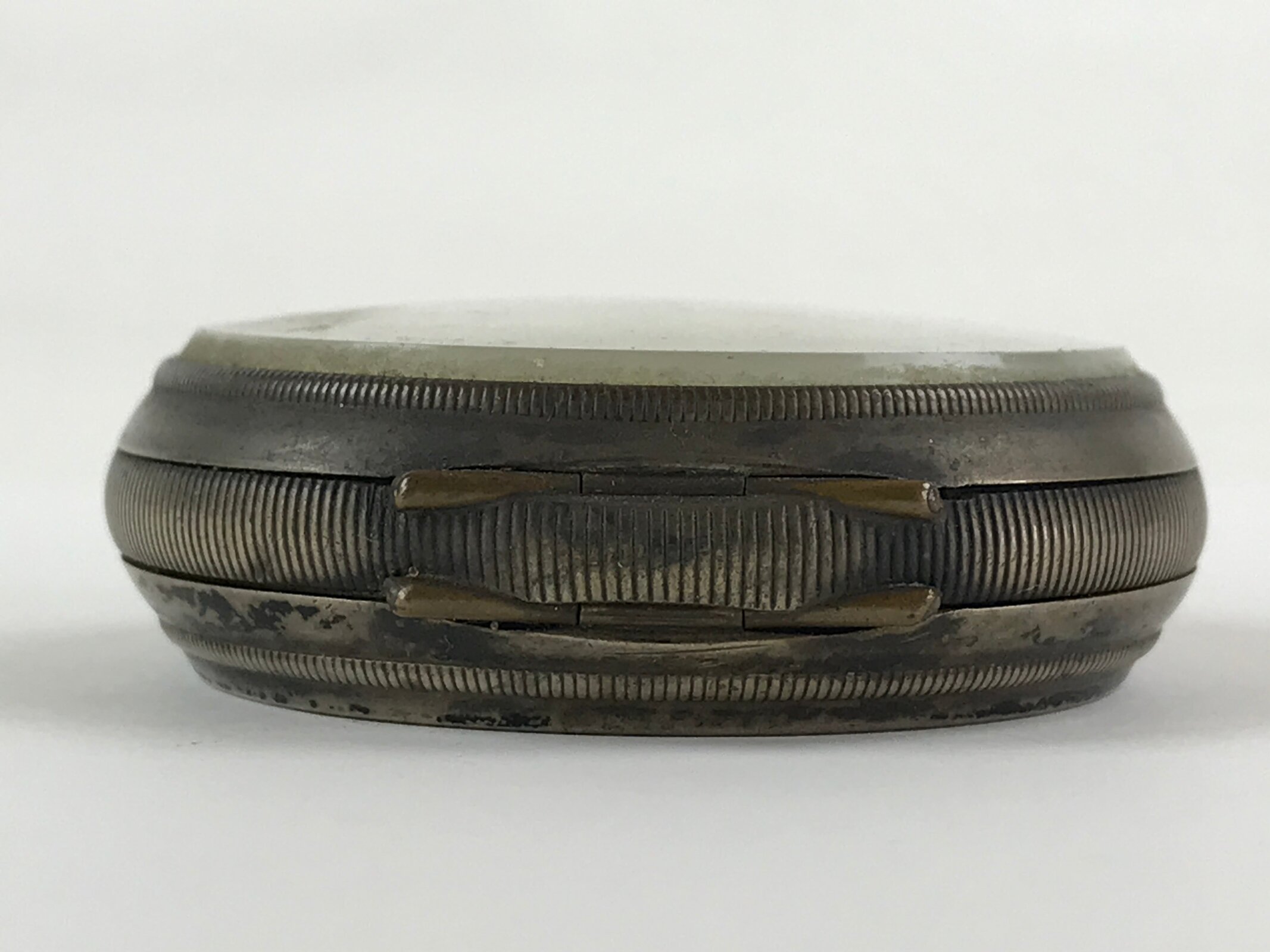 Japanese Pocket Watch Vtg Kaichu-Dokei Open Face Type Standard Style Silver JK54