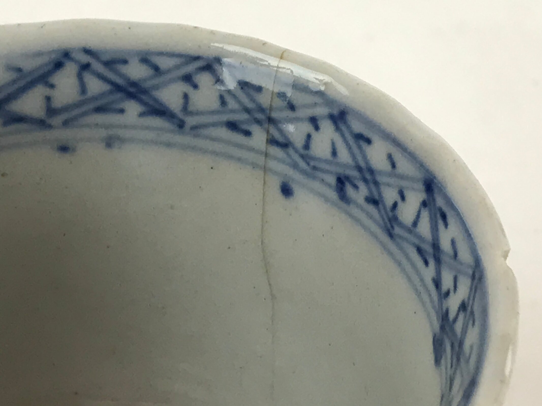 Japanese Porcelain Arita Ware Sometsuke Teacup Vtg Yunomi Flower Sencha TC395