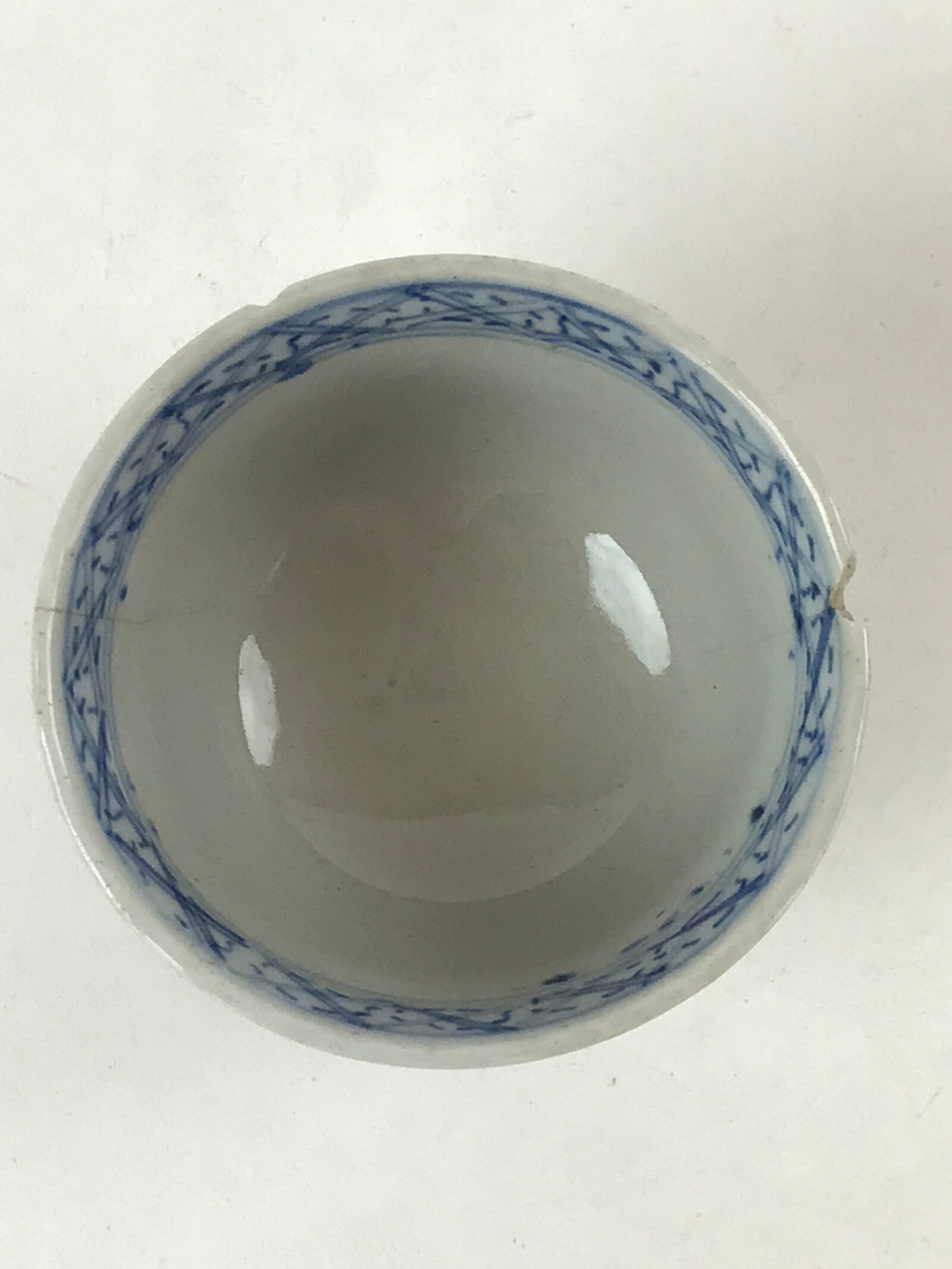 Japanese Porcelain Arita Ware Sometsuke Teacup Vtg Yunomi Flower Sencha TC395