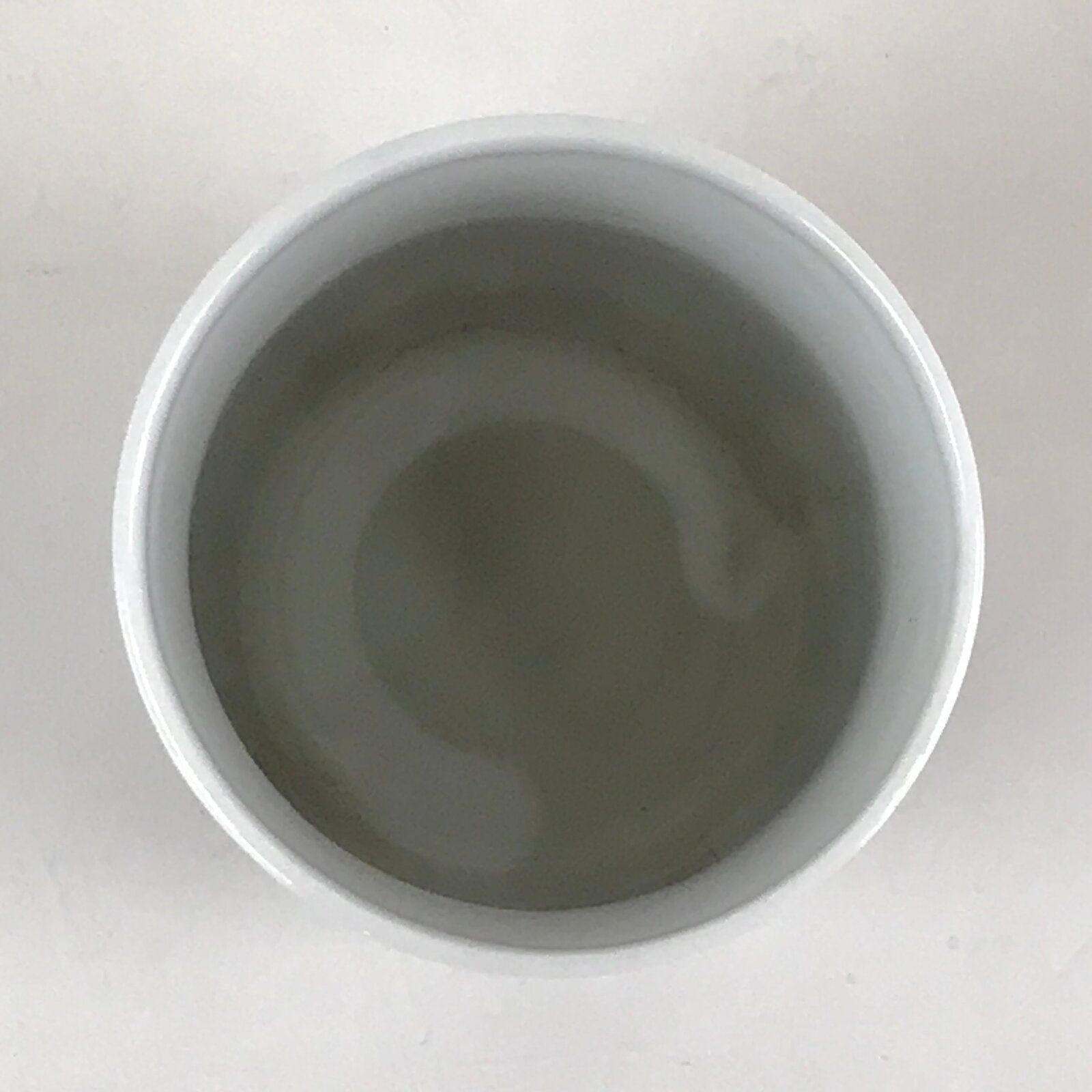 Japanese Porcelain Arita Ware Teacup Yunomi Vtg Blue Sometsuke Iris Sencha TC322