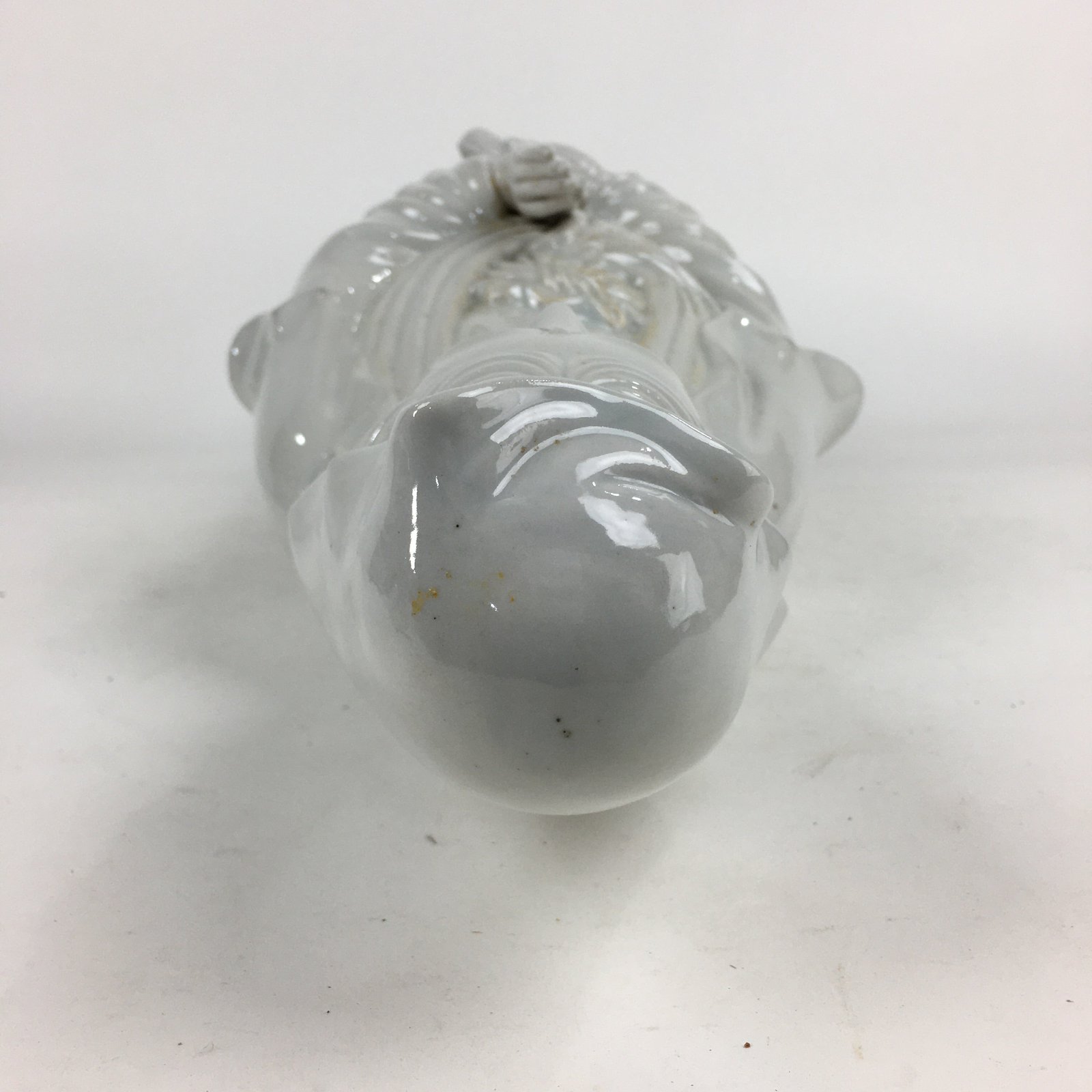 Japanese Porcelain Buddhist Altar Statue Vtg Female Kannon Bosatsu White BD736