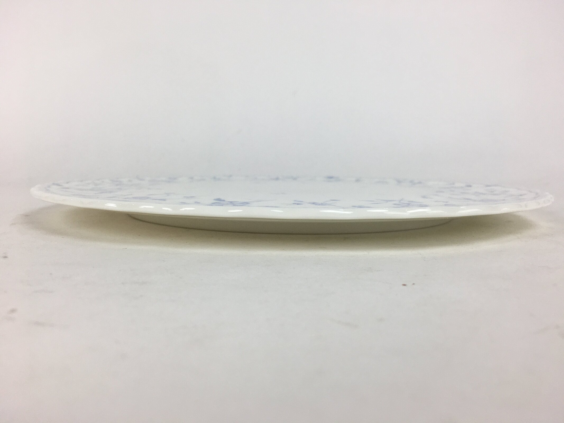 Japanese Porcelain Cake Plate Flat Sara Vtg Narumi Bone China Flower Round PP690