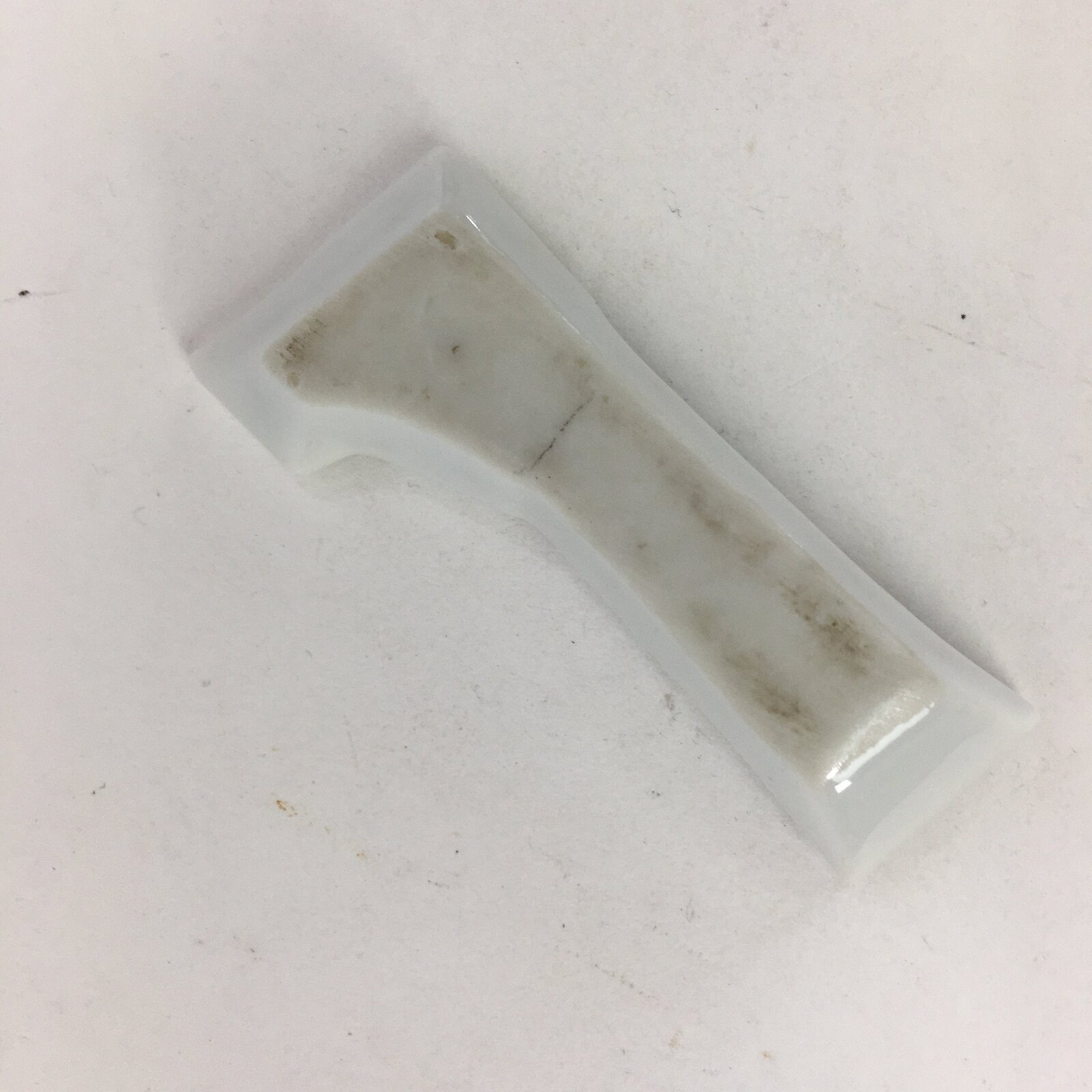 Japanese Porcelain Chopstick Rest Holder Vtg Blue Ribbon Tied Shape Hashioki CR2