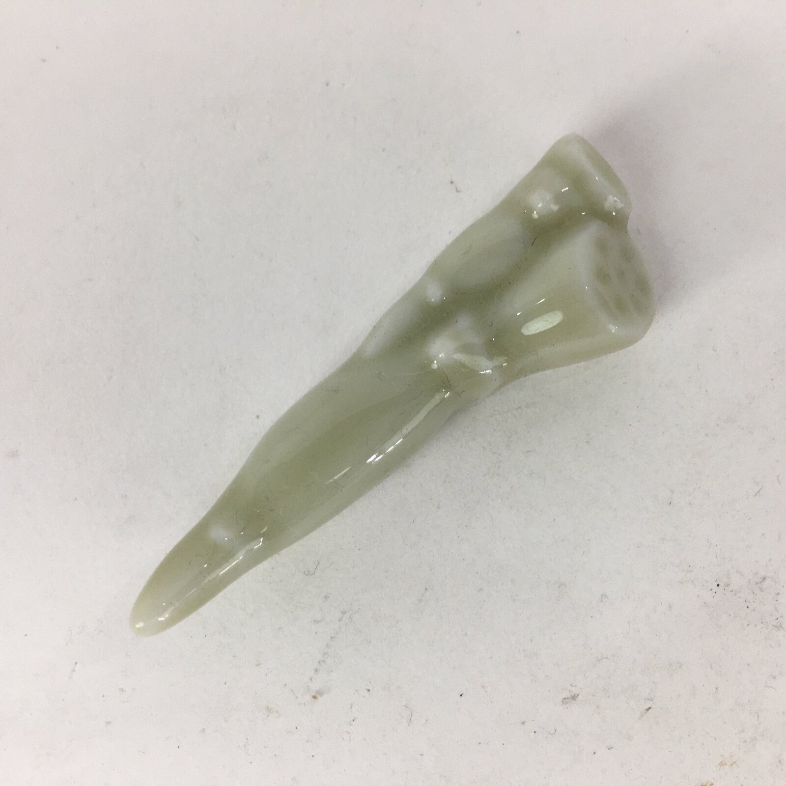 Japanese Porcelain Chopstick Rest Holder Vtg Lotus Root Shape Hashioki CR261