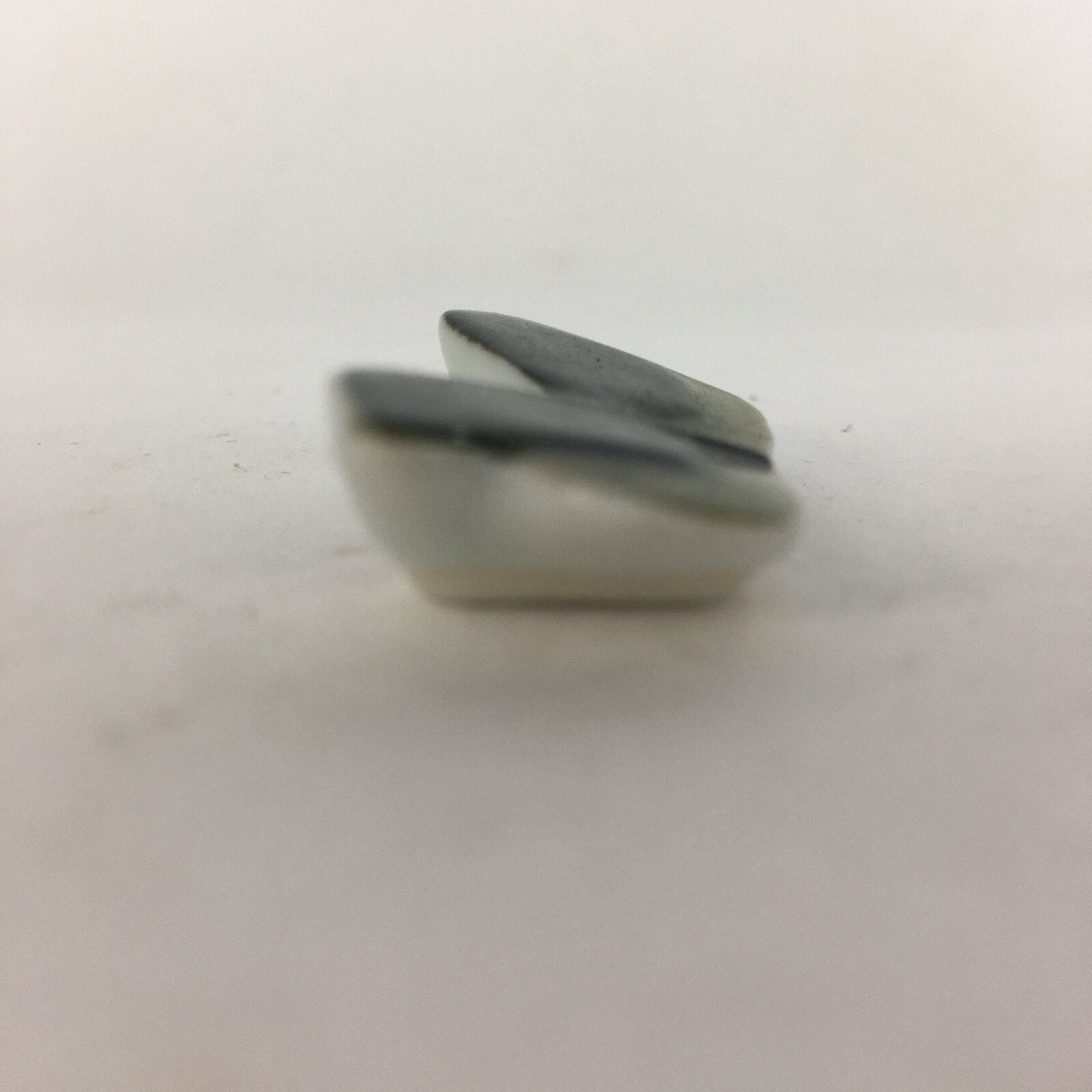 Japanese Porcelain Chopstick Rest Holder Vtg New leaves Green Hashioki CR239