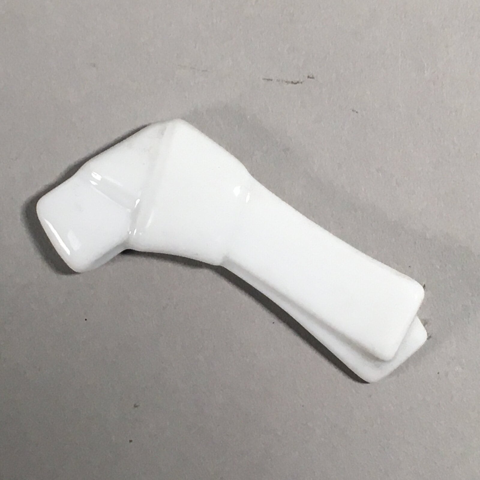 Japanese Porcelain Chopstick Rest Holder Vtg White Tie String Ribbon CR192