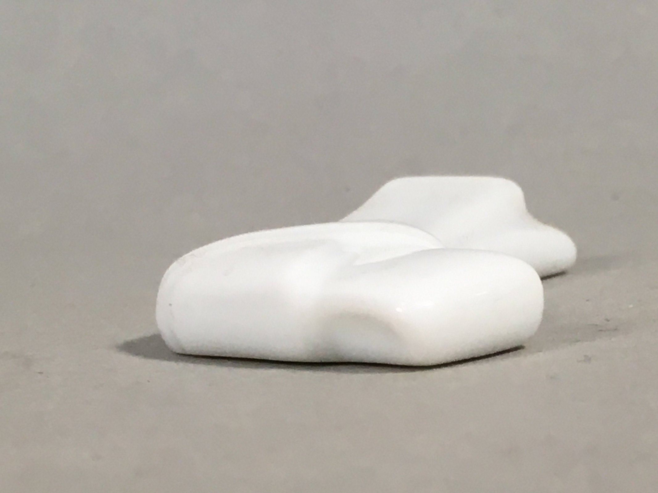 Japanese Porcelain Chopstick Rest Holder Vtg White Tie String Ribbon CR192