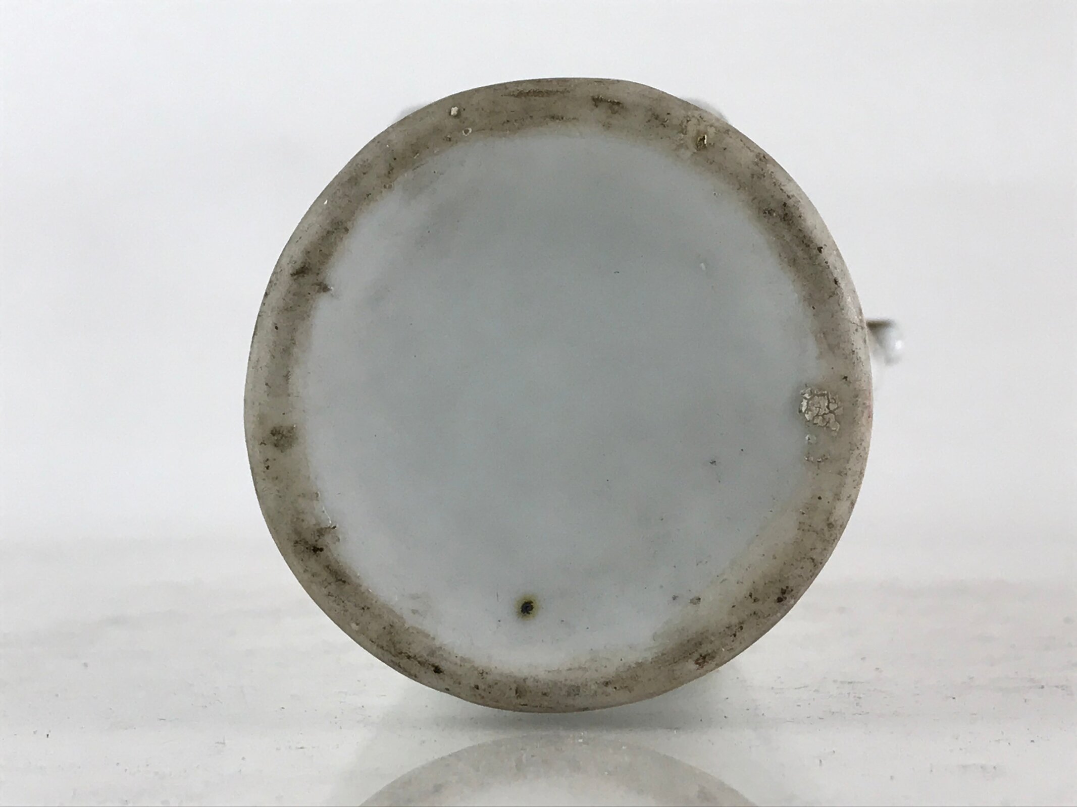 Japanese Porcelain Flower Vase Kabin Vtg Mt. Fuji Dragon Ikebana Arrangement FK3