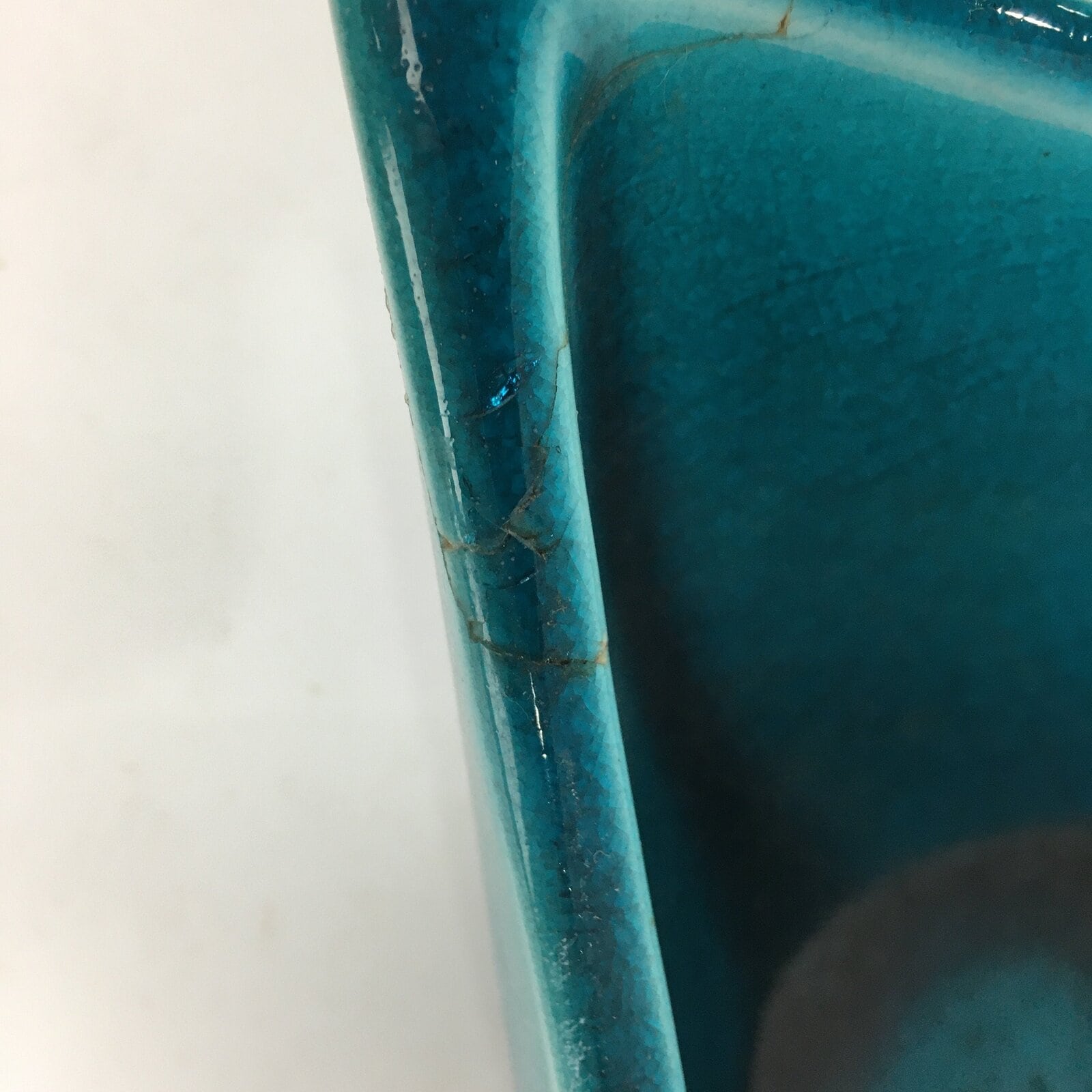 Japanese Porcelain Flower Vase Vtg Pottery Suiban Ikebana Arrangement PP758