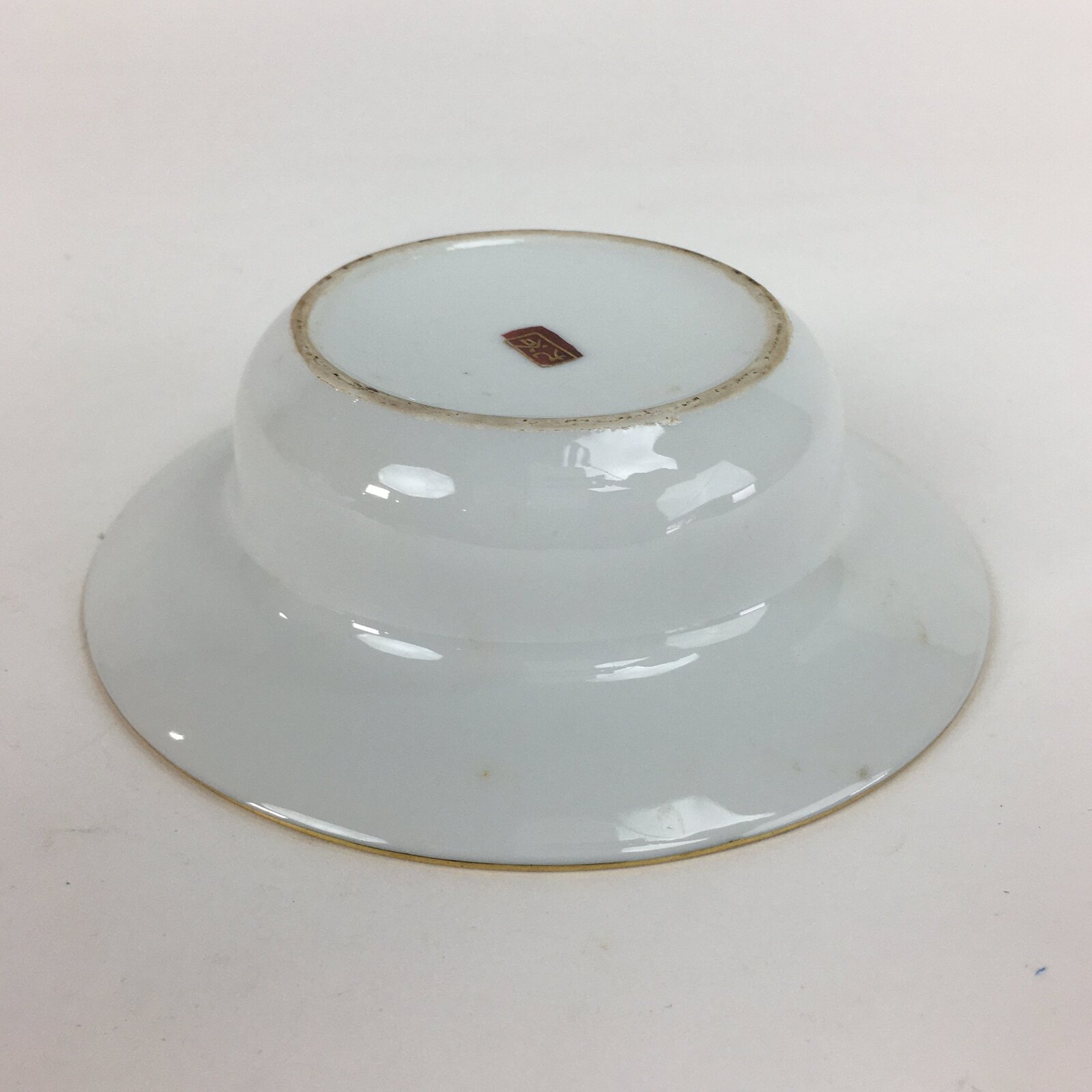 Japanese Porcelain Kutani Ware Ashtray Vtg Haizara Golden Flower Pattern PP508