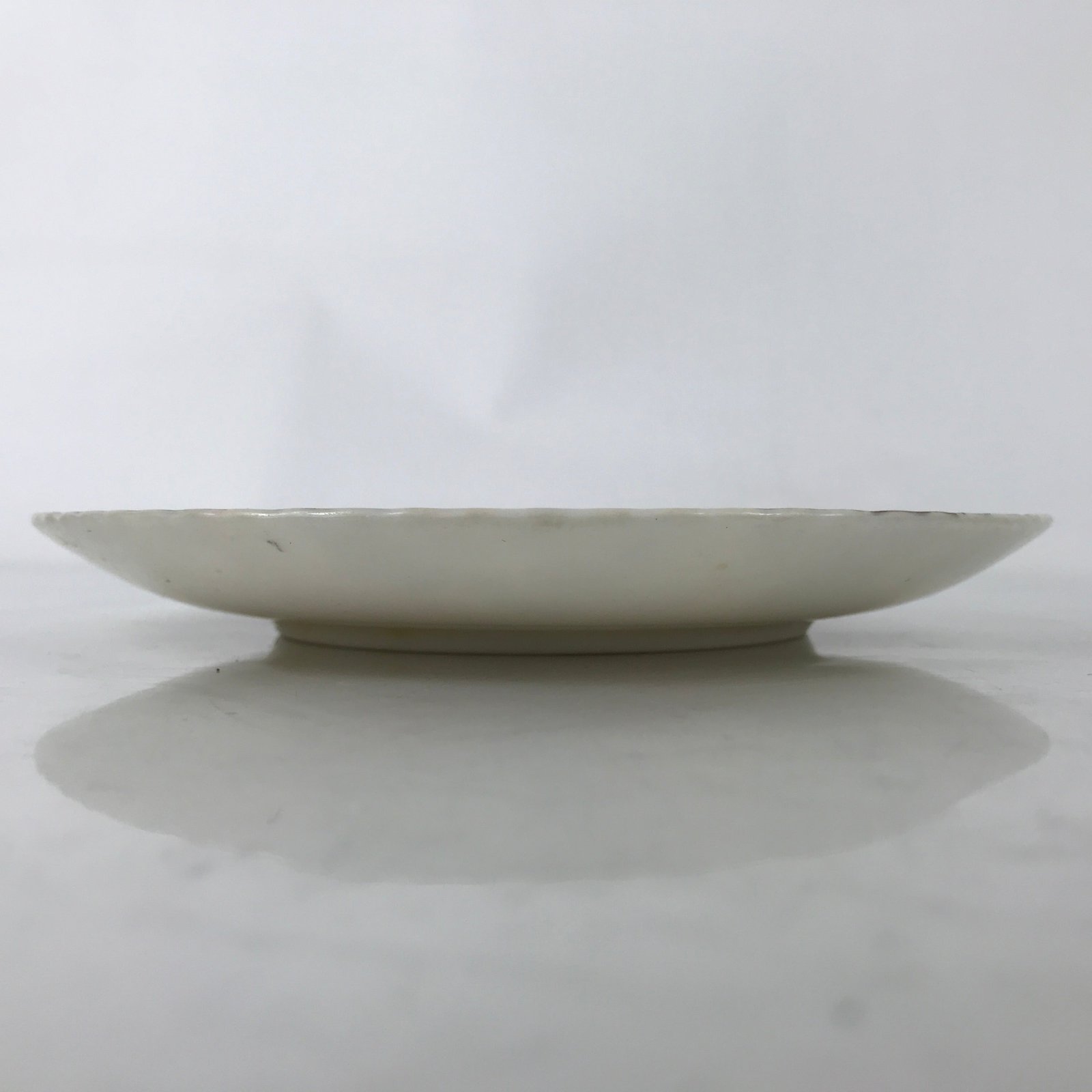 Japanese Porcelain Medium Serving Plate Chuzara Vtg Round Pink Floral Leaf Y243