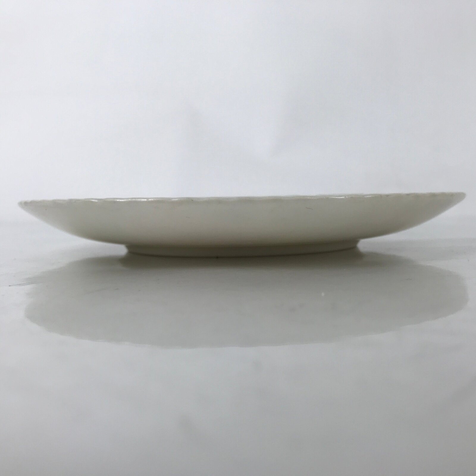 Japanese Porcelain Medium Serving Plate Chuzara Vtg Round Pink Floral Leaf Y243