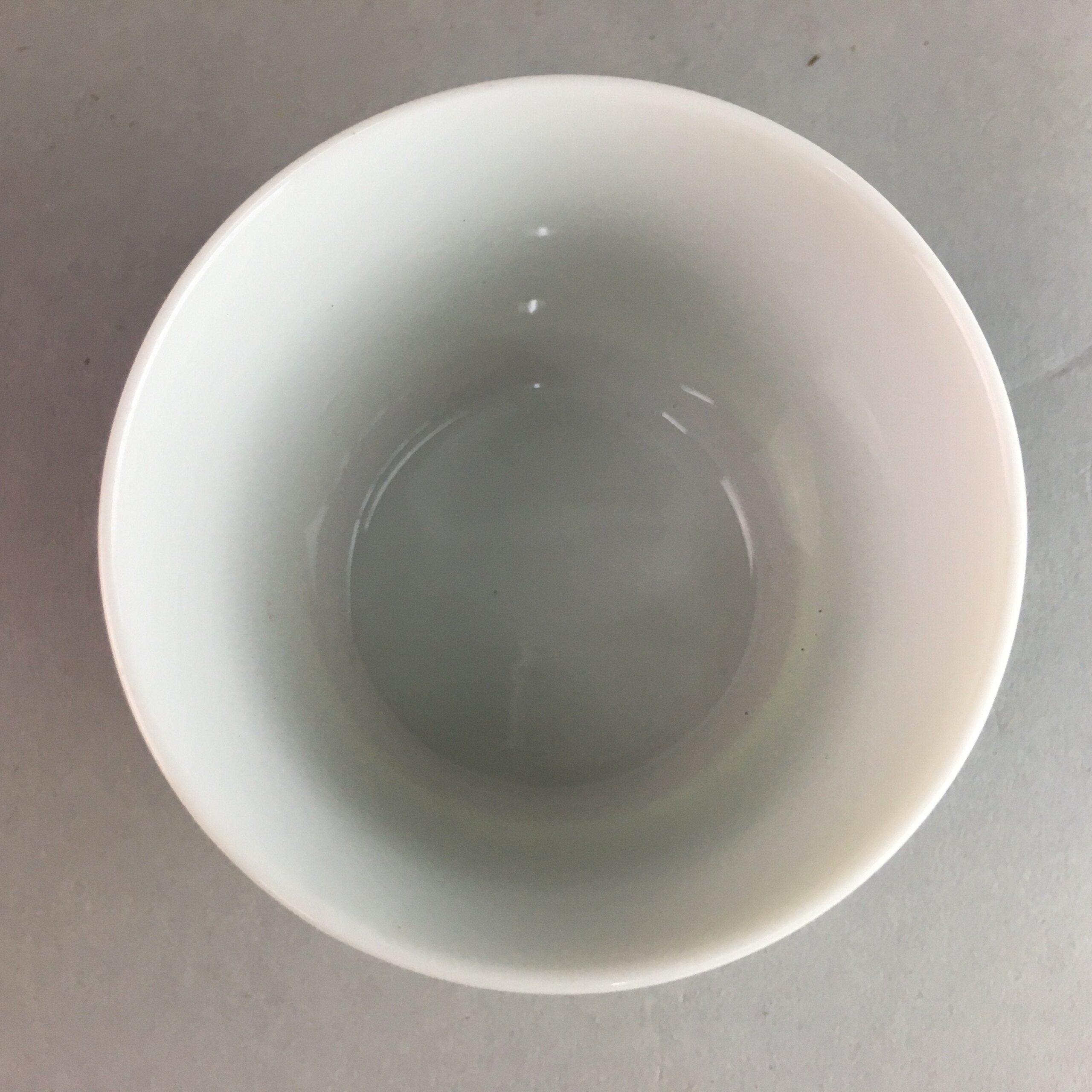 Japanese Porcelain Noodle Bowl Cup Vtg Soba Choko Word Kanji Vegetable PP290