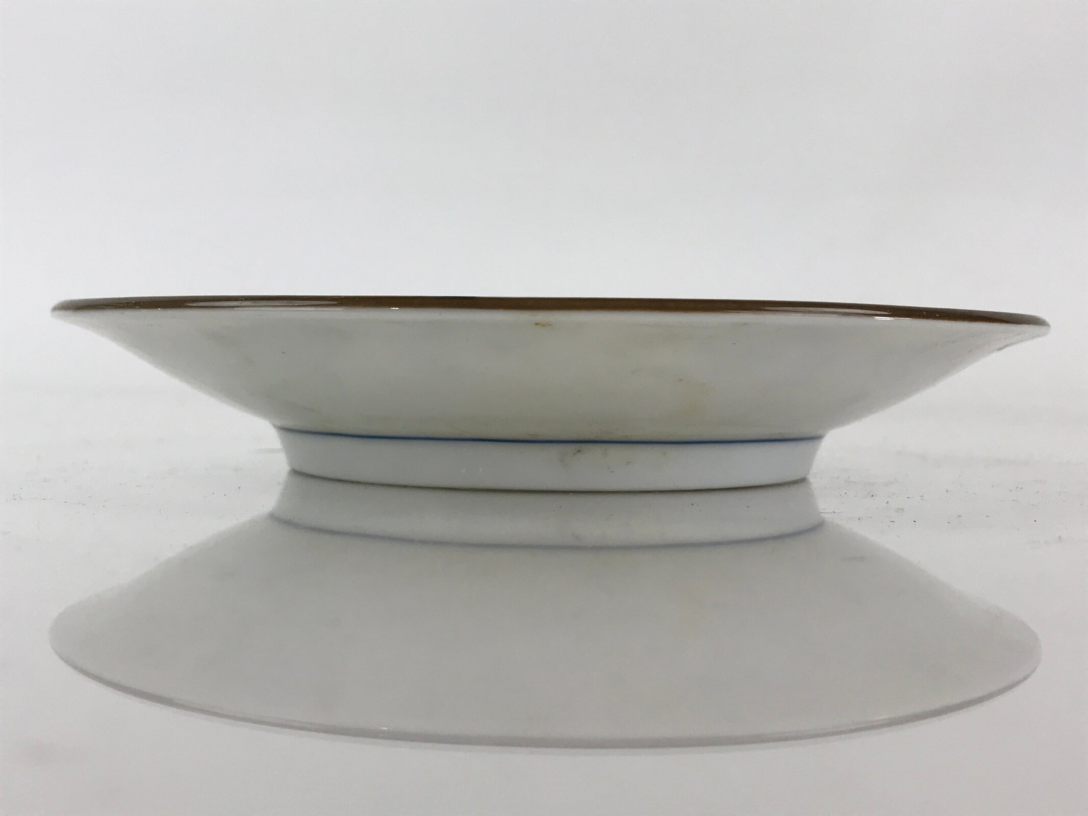 Japanese Porcelain Plate Blue Sometsuke Plum blossoms Flower Pattern Sara PY239