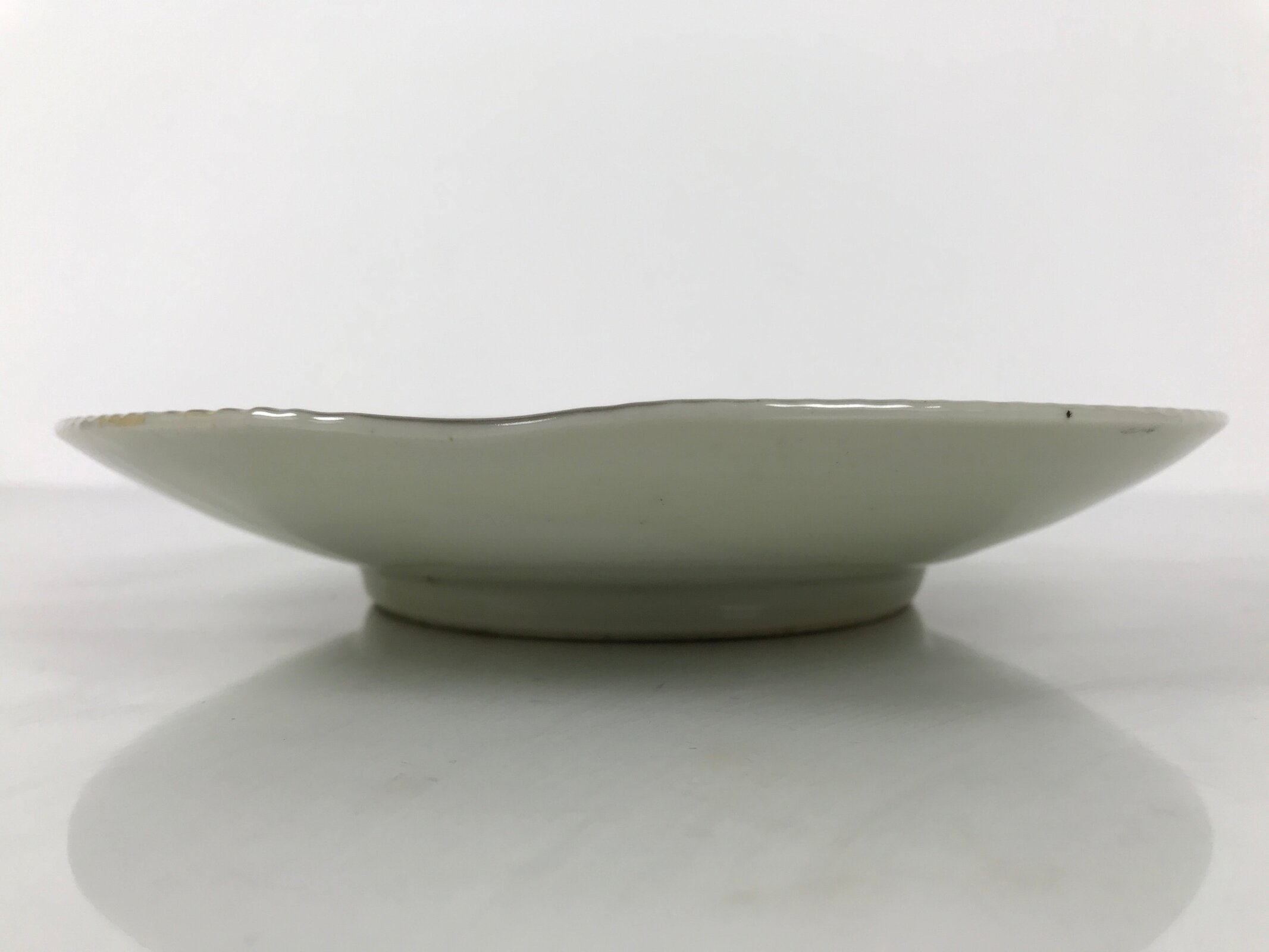 Japanese Porcelain Plate Sara Vtg Kozara Nanten Sacred Bamboo Leaf Celadon Y462