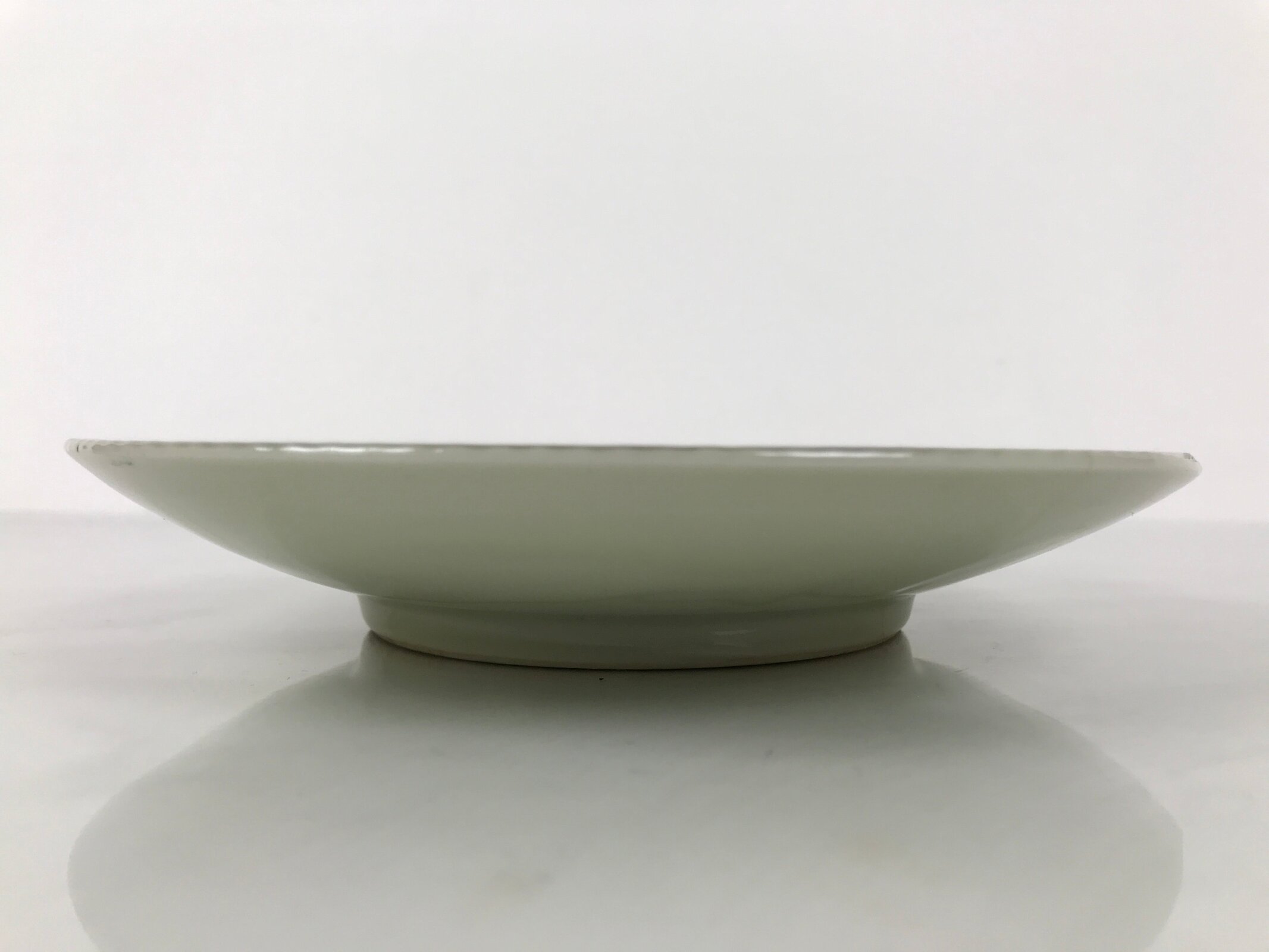 Japanese Porcelain Plate Sara Vtg Kozara Nanten Sacred Bamboo Leaf Celadon Y462