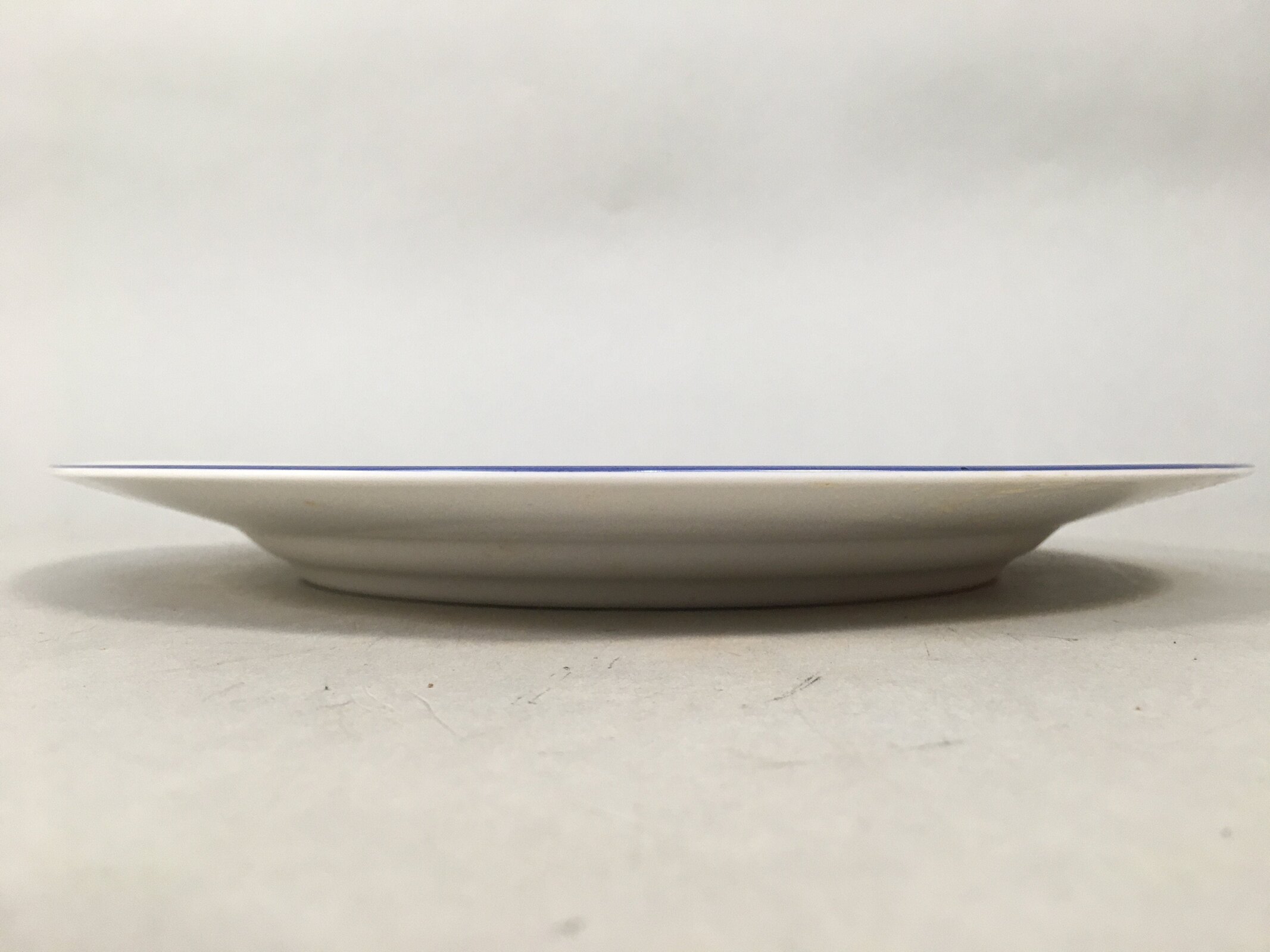 Japanese Porcelain Plate Vtg Round White Blue Noritake Nitto Royal QT107