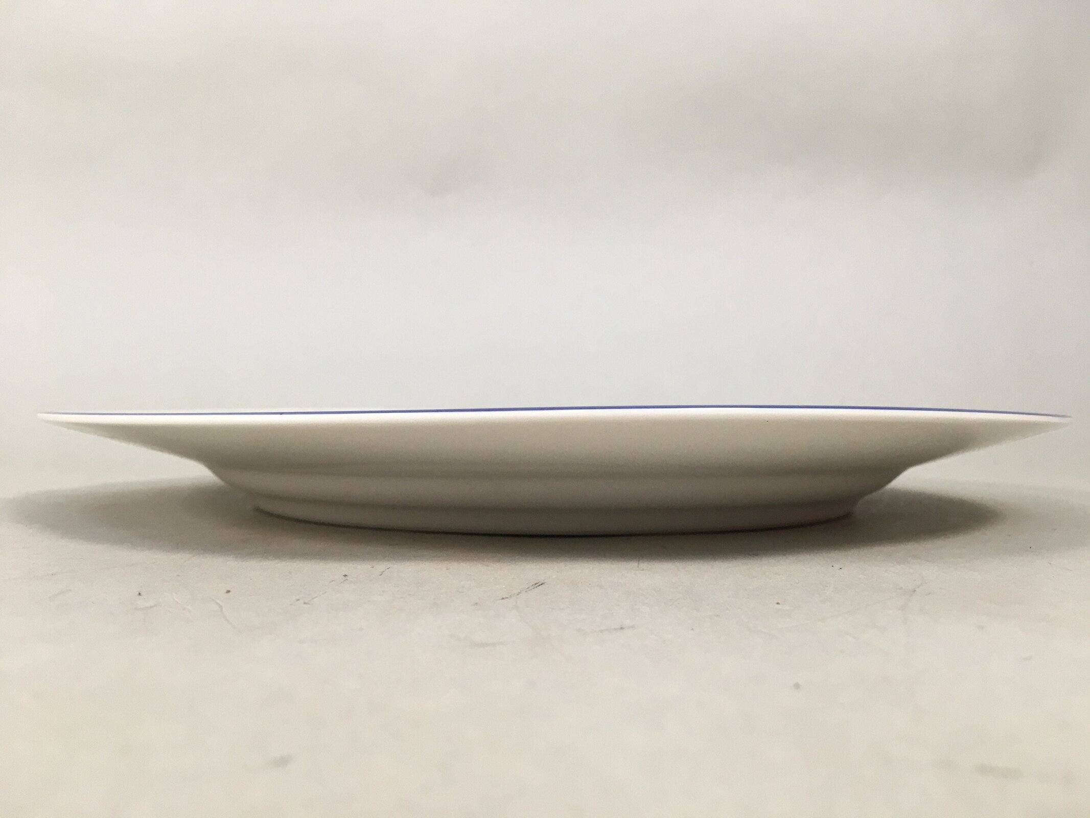 Japanese Porcelain Plate Vtg Round White Blue Noritake Nitto Royal QT107