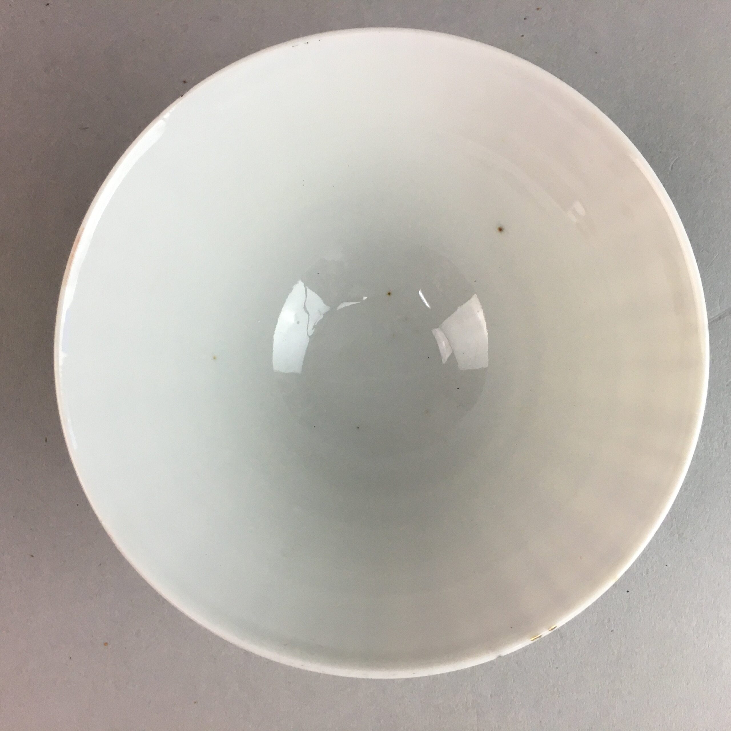 Japanese Porcelain Rice Bowl Vtg Chawan Plaid Black Gold Red PP286