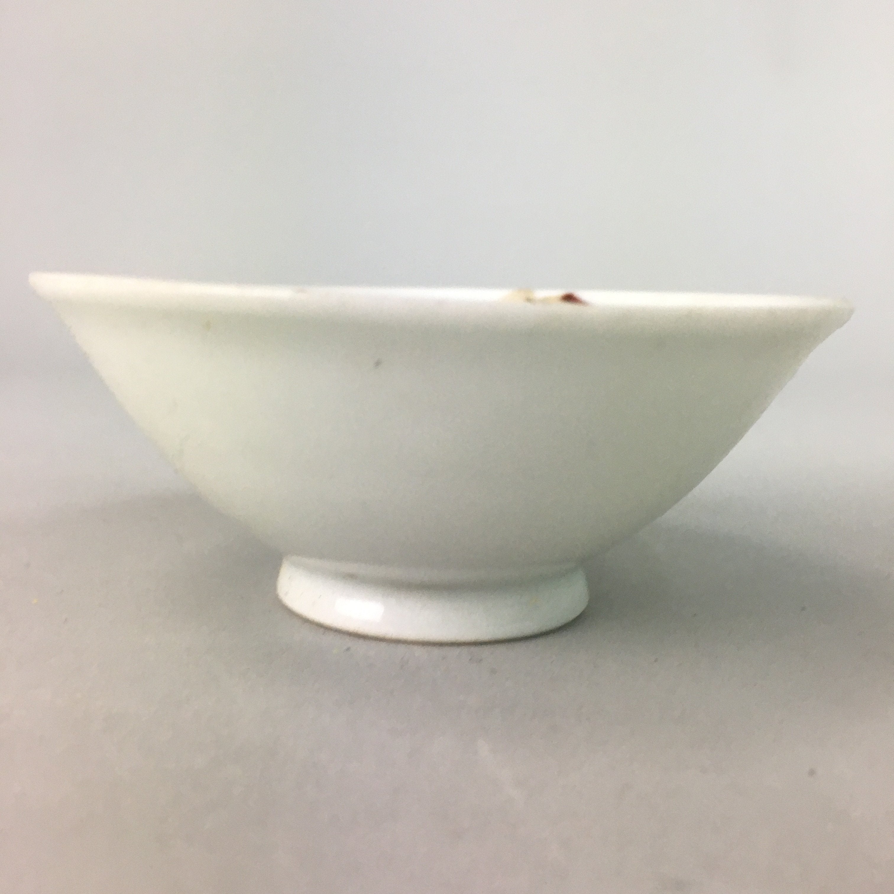 Japanese Porcelain Sake Cup Vtg Guinomi Sakazuki Folding Fan Design GU450