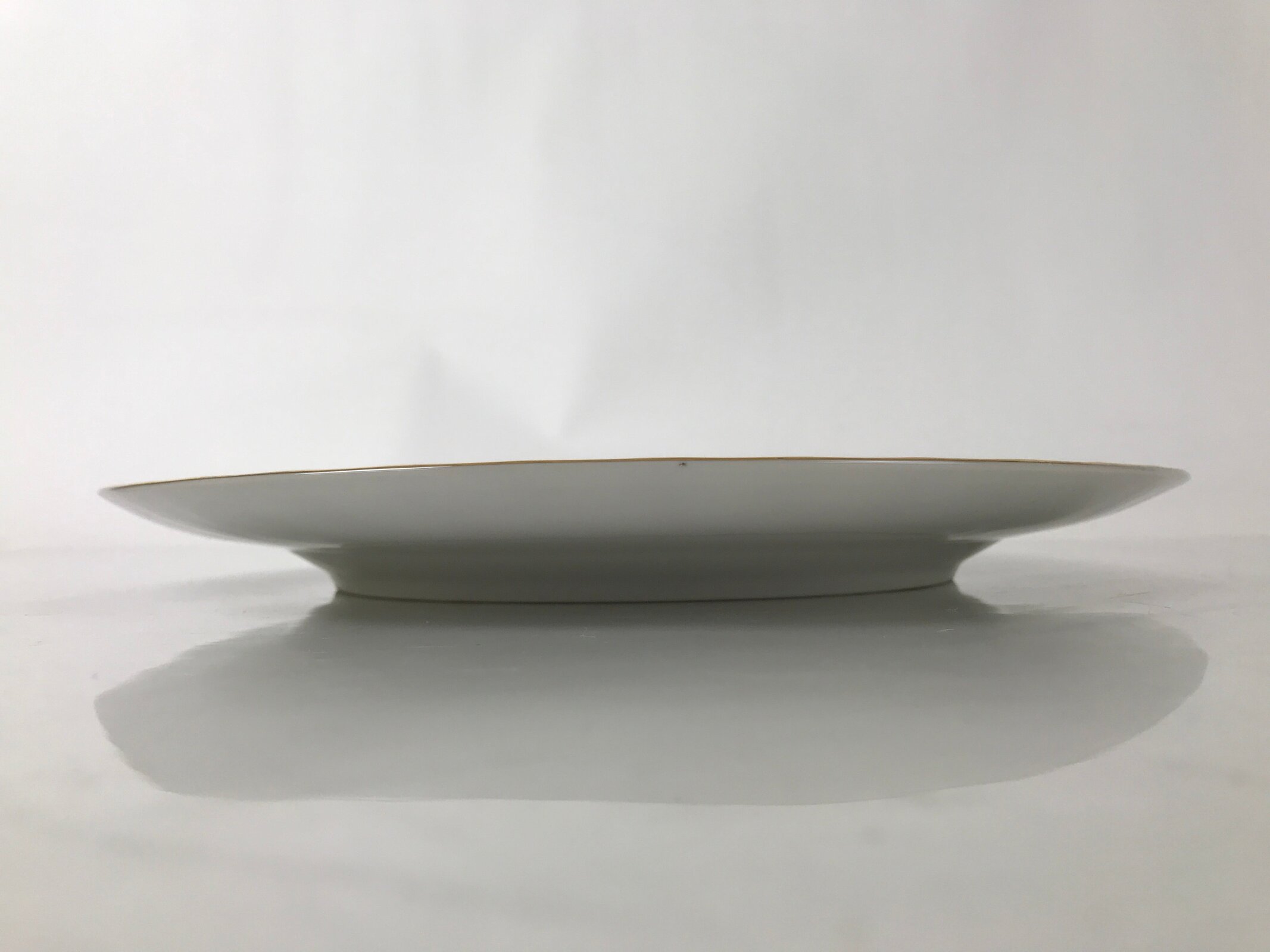 Japanese Porcelain Serving Plate Vtg Round Large Pink Rose Floral Leaf Y263