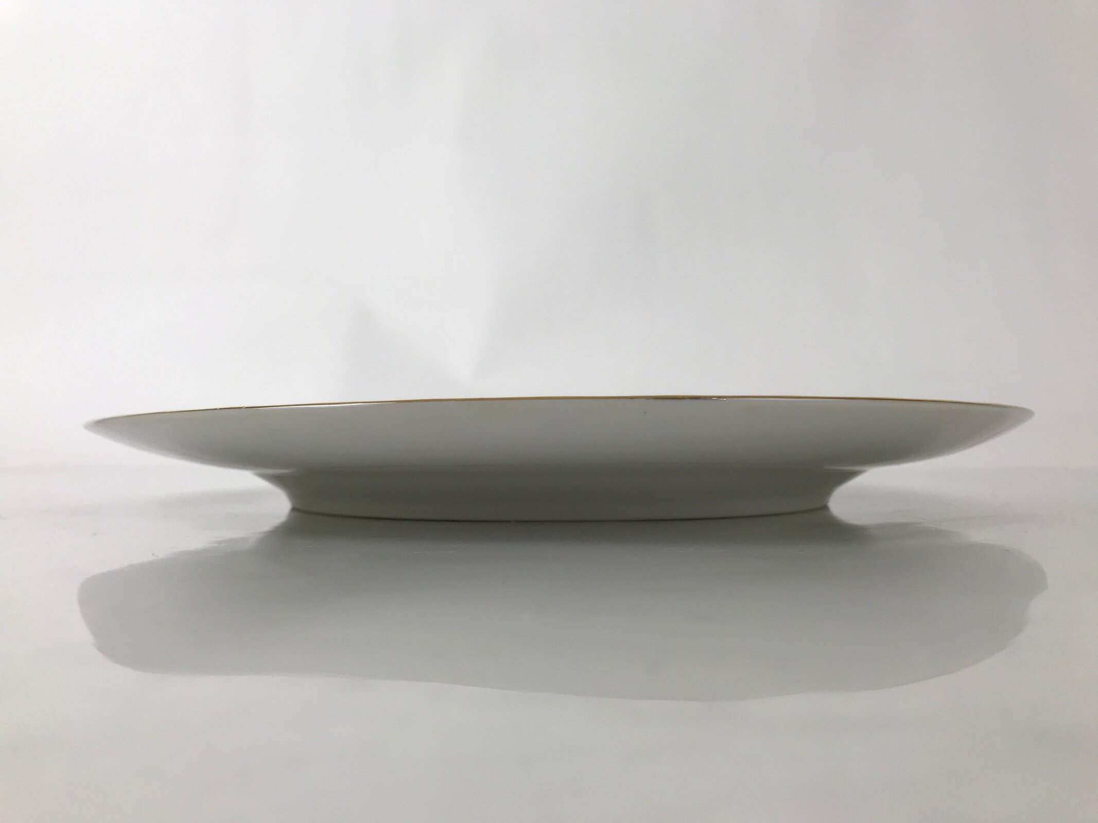 Japanese Porcelain Serving Plate Vtg Round Large Pink Rose Floral Leaf Y263