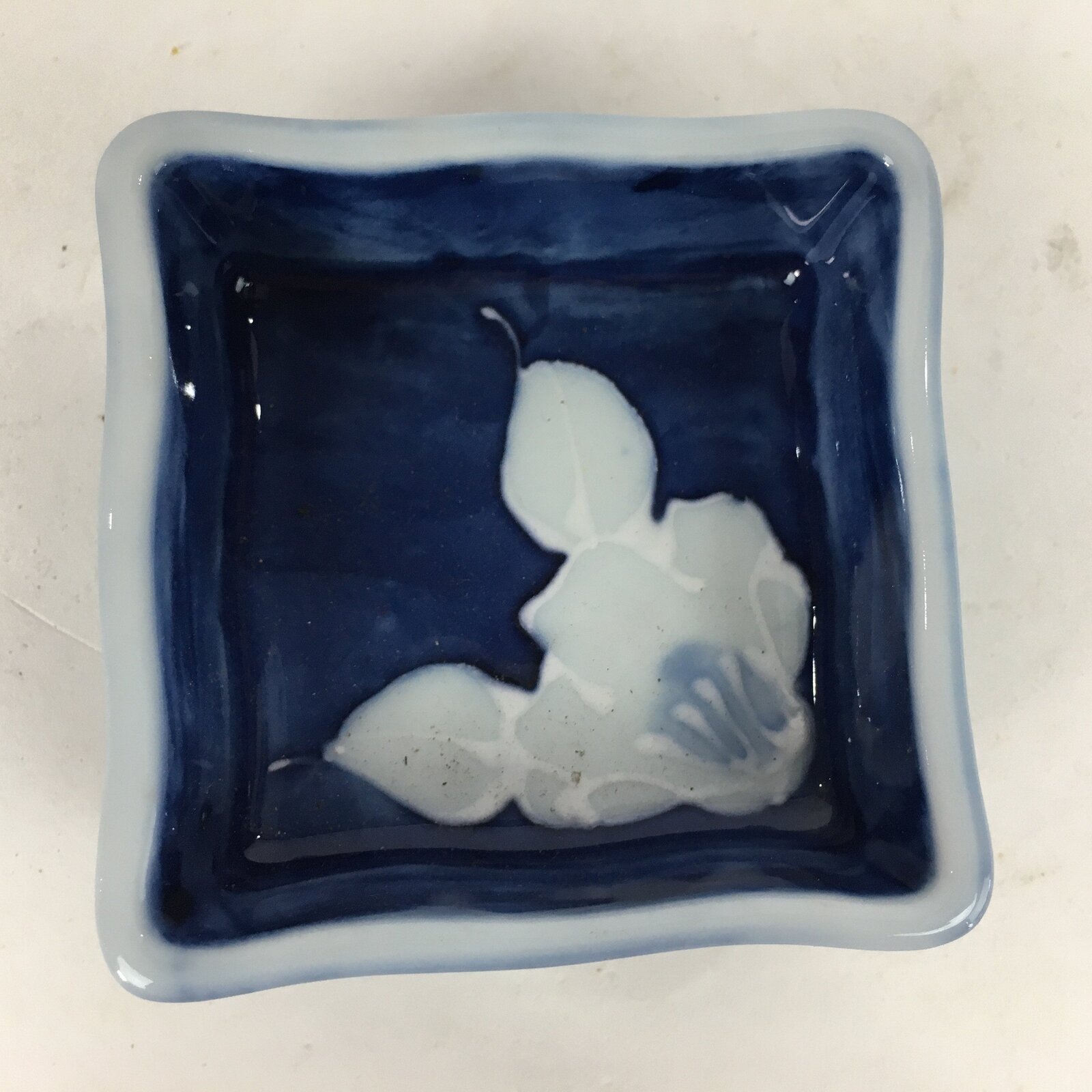 Japanese Porcelain Small Bowl Kobachi Blue Sometsuke White Plum Pattern PP587